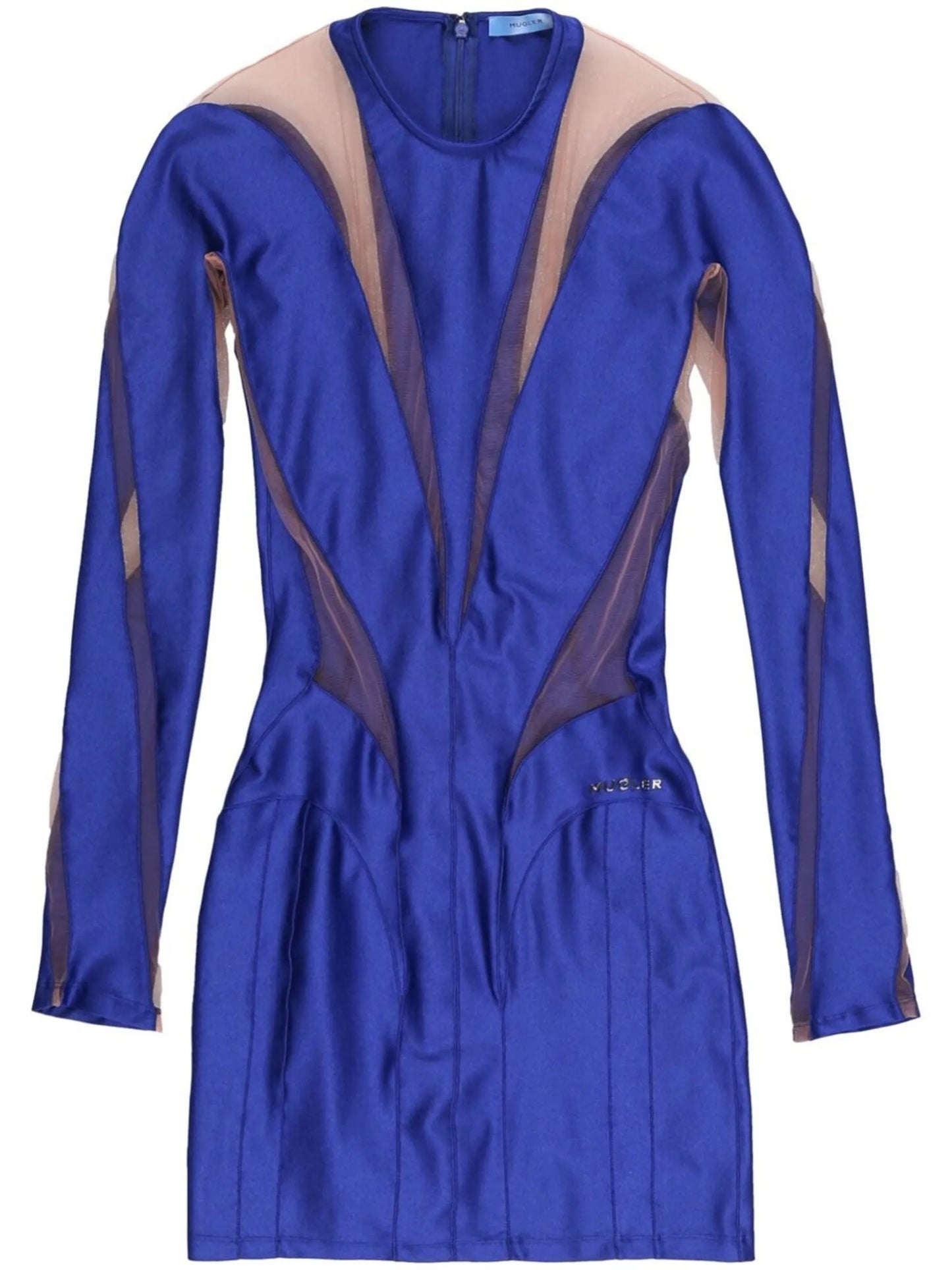 Illusion panelled minidress