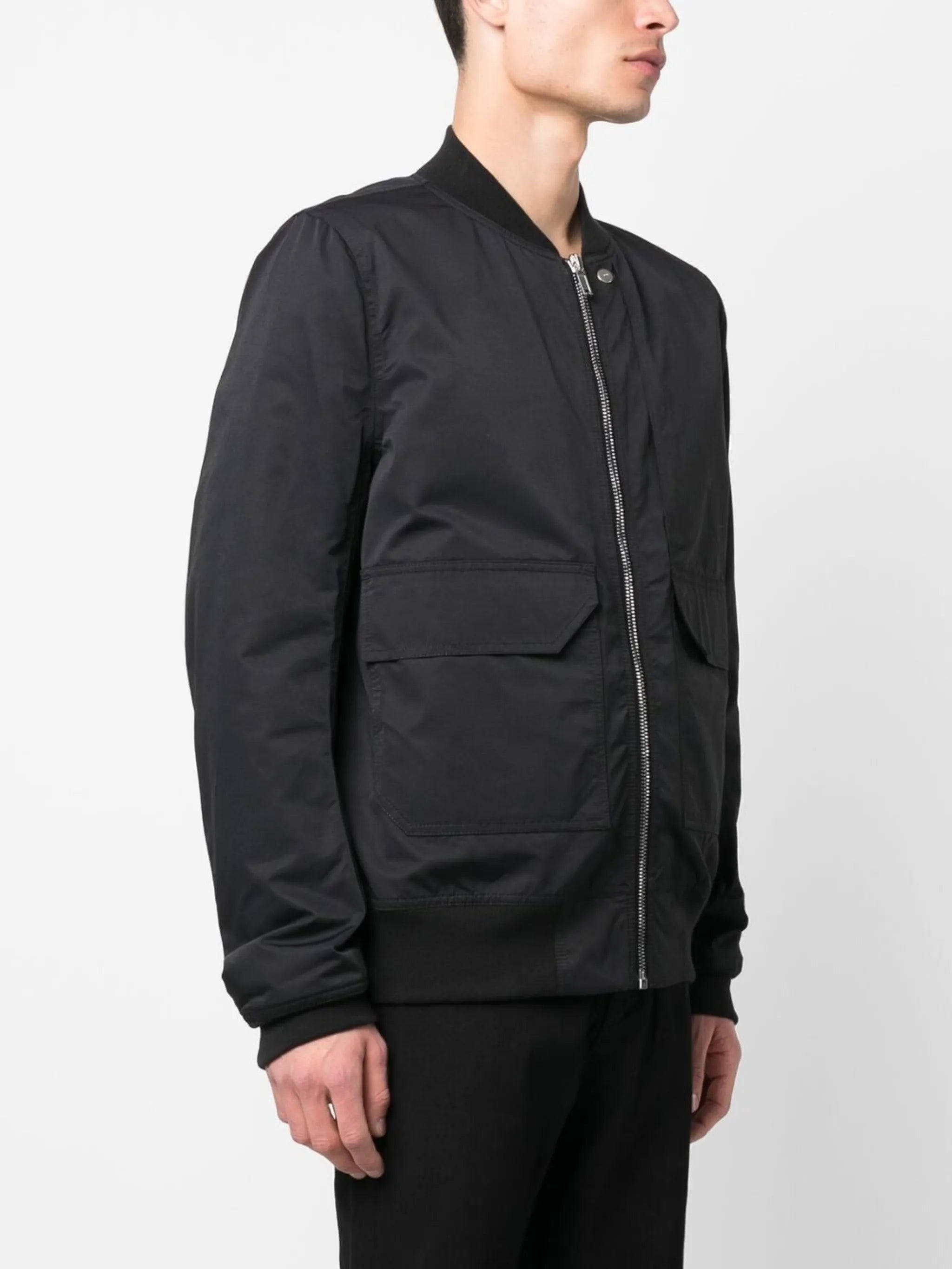 flap pocket bomber jacket