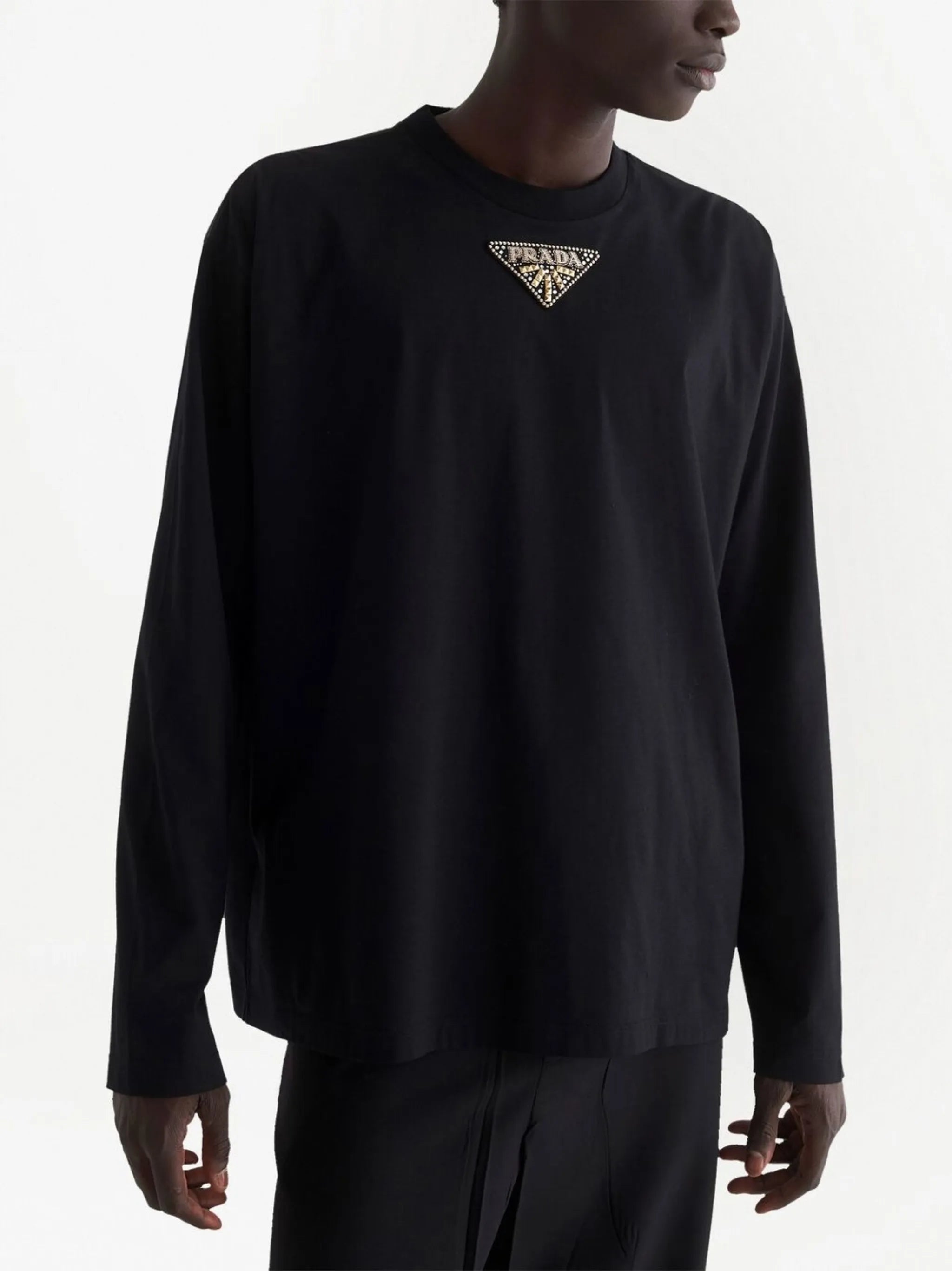 Re-Nylon panelled T-shirt