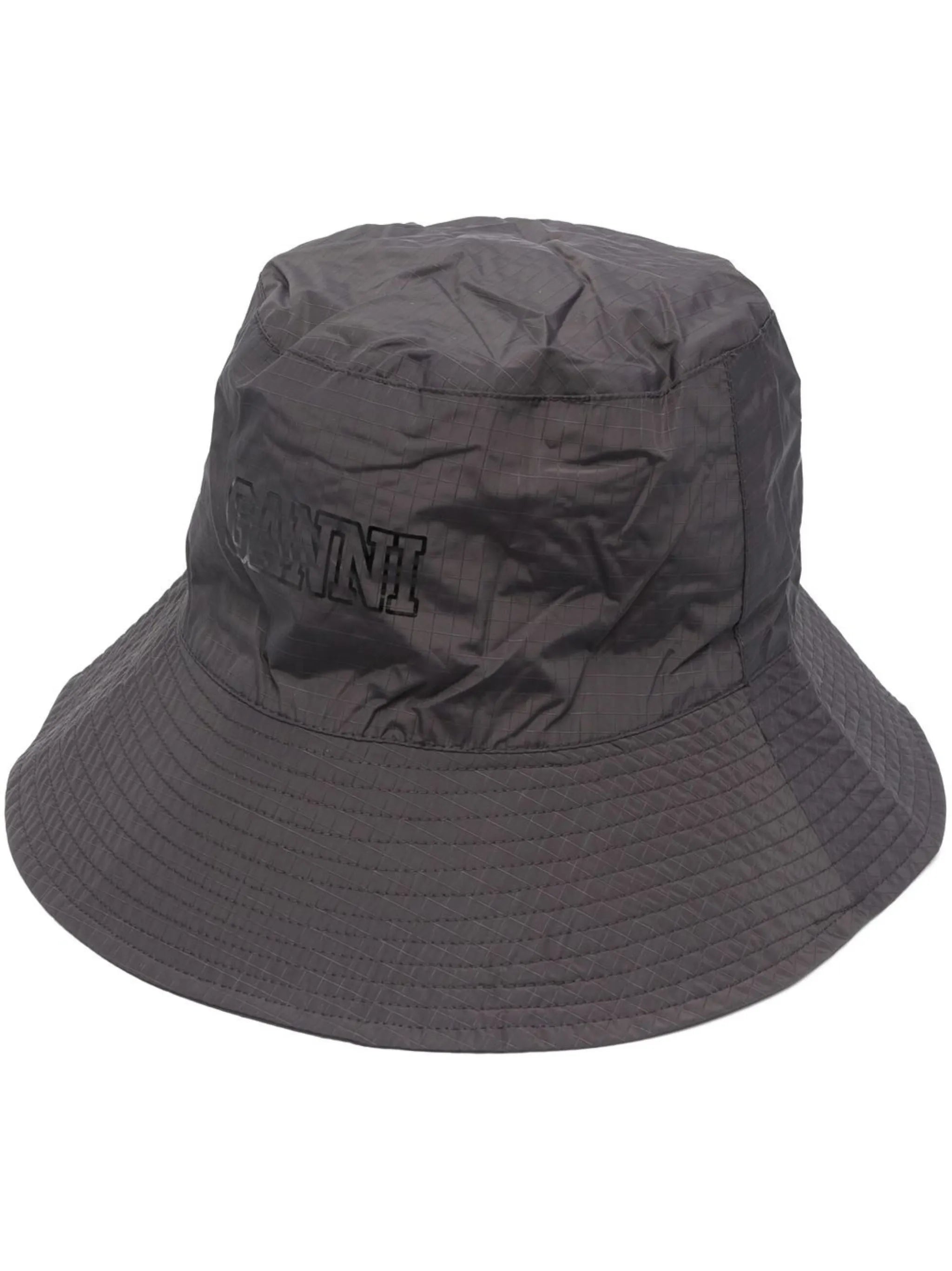 logo-print bucket hat