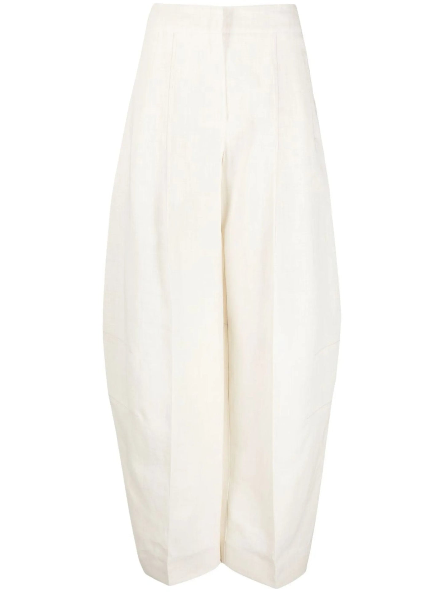 high-waist wide-leg trousers