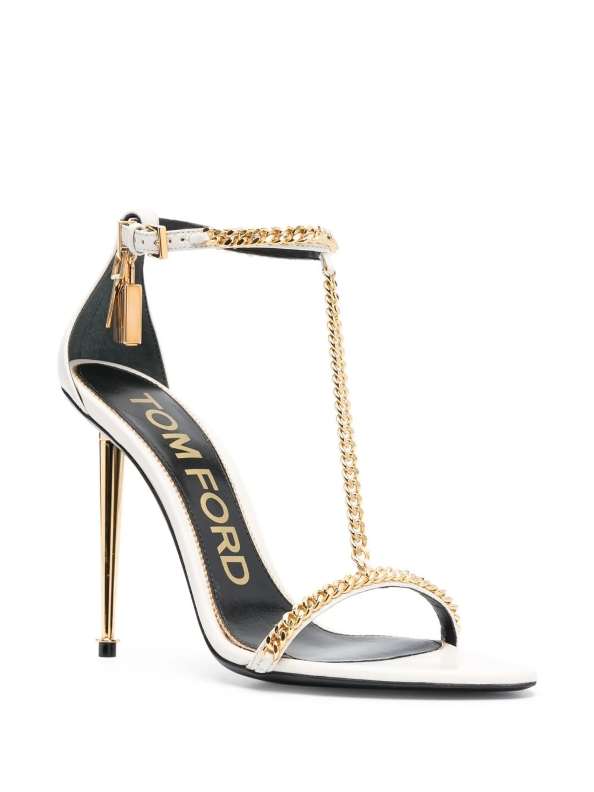 105mm chain-trim open-toe sandals
