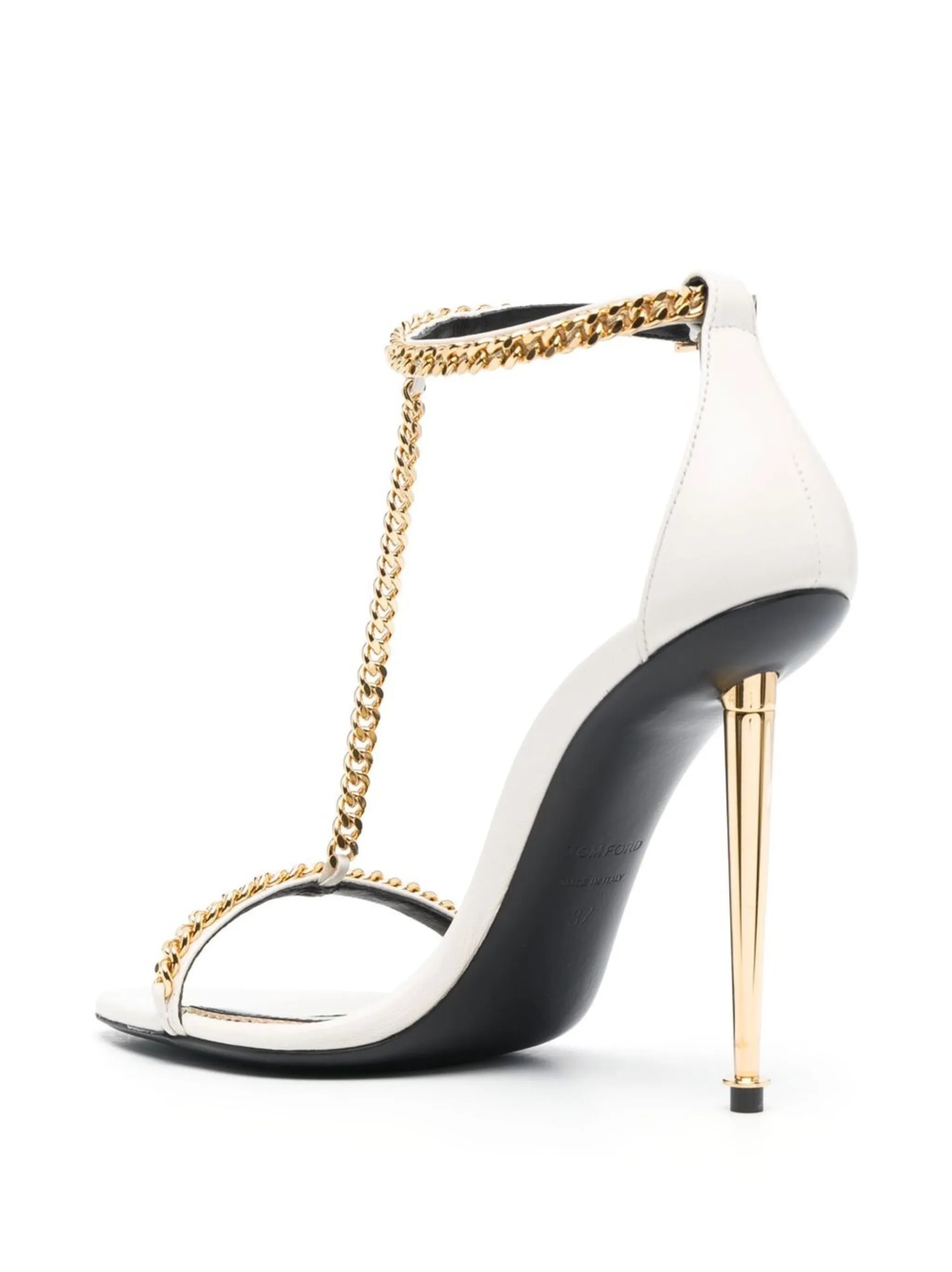 105mm chain-trim open-toe sandals