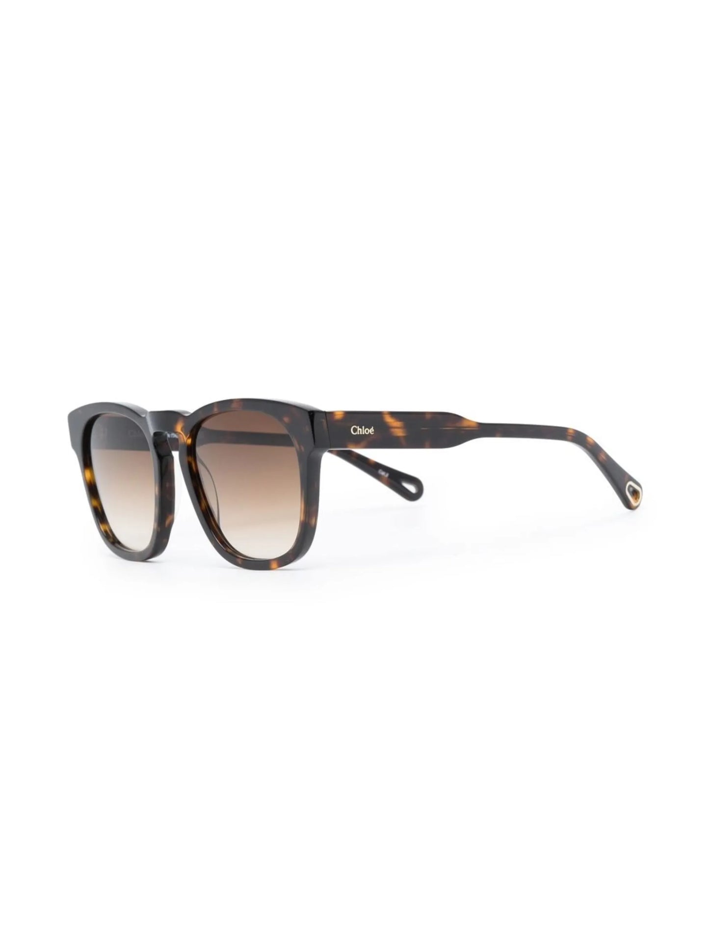 tortoiseshell-effect square-frame sunglasses