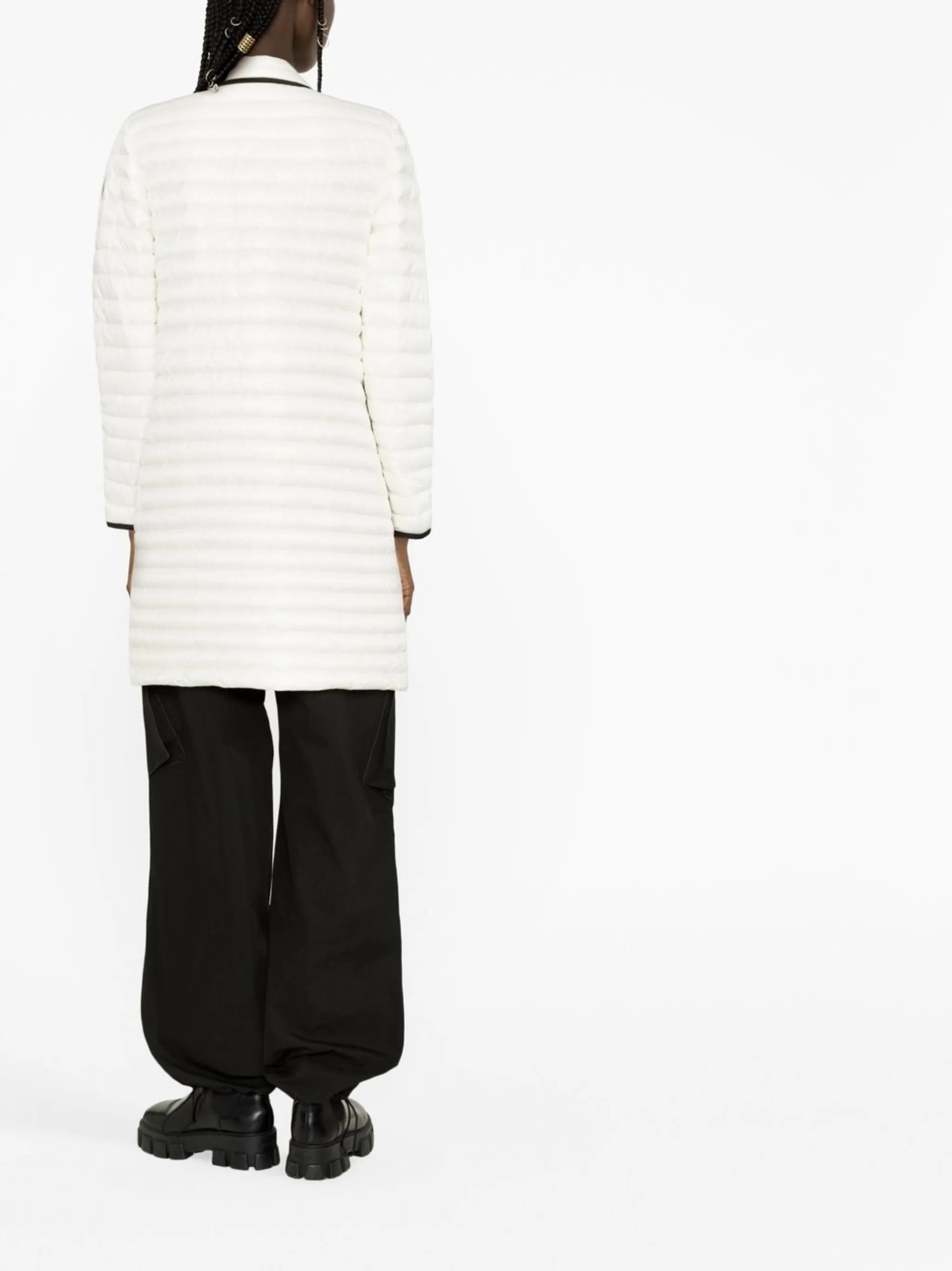 Nettes two-tone quilted coat