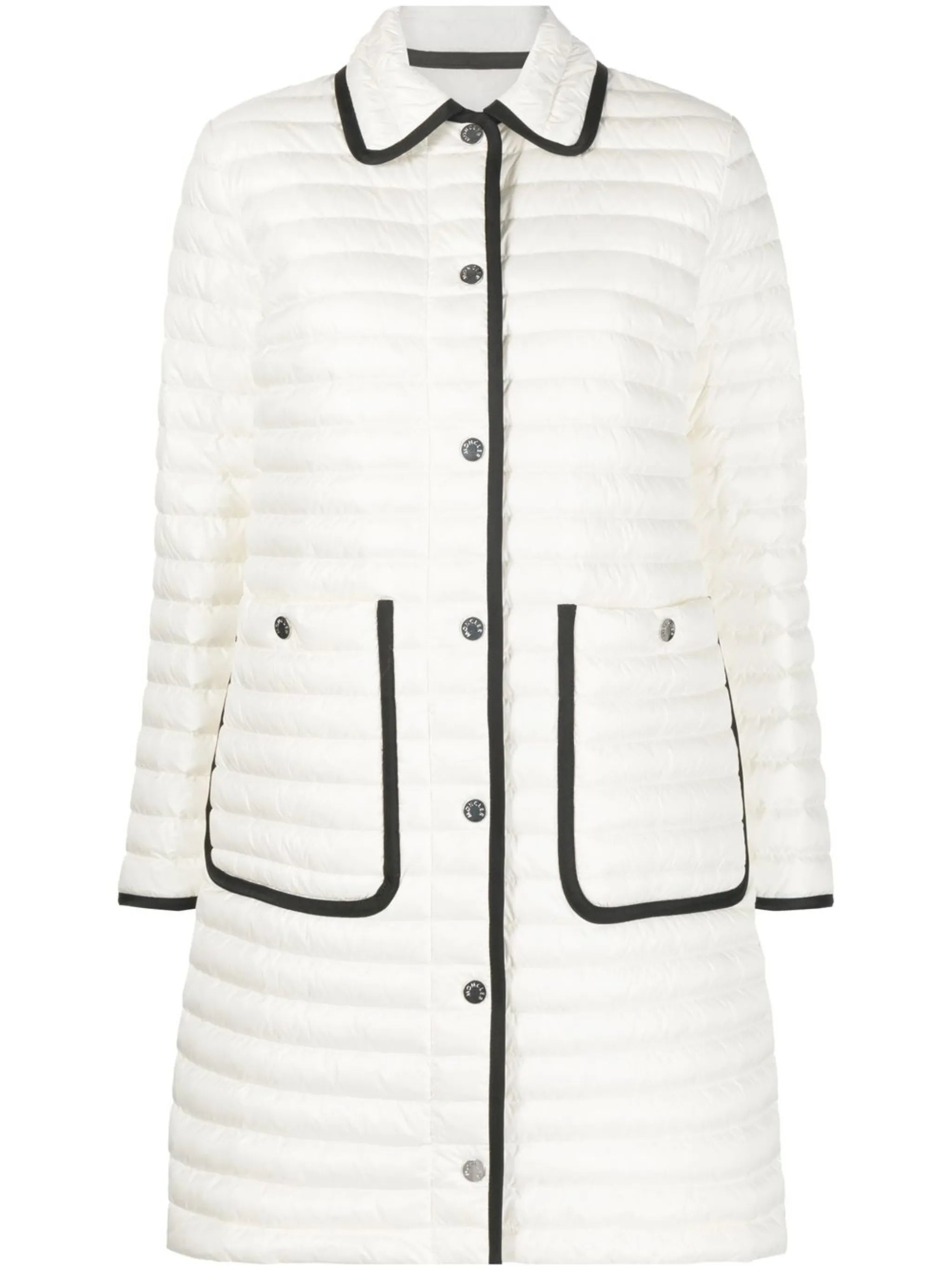 Nettes two-tone quilted coat