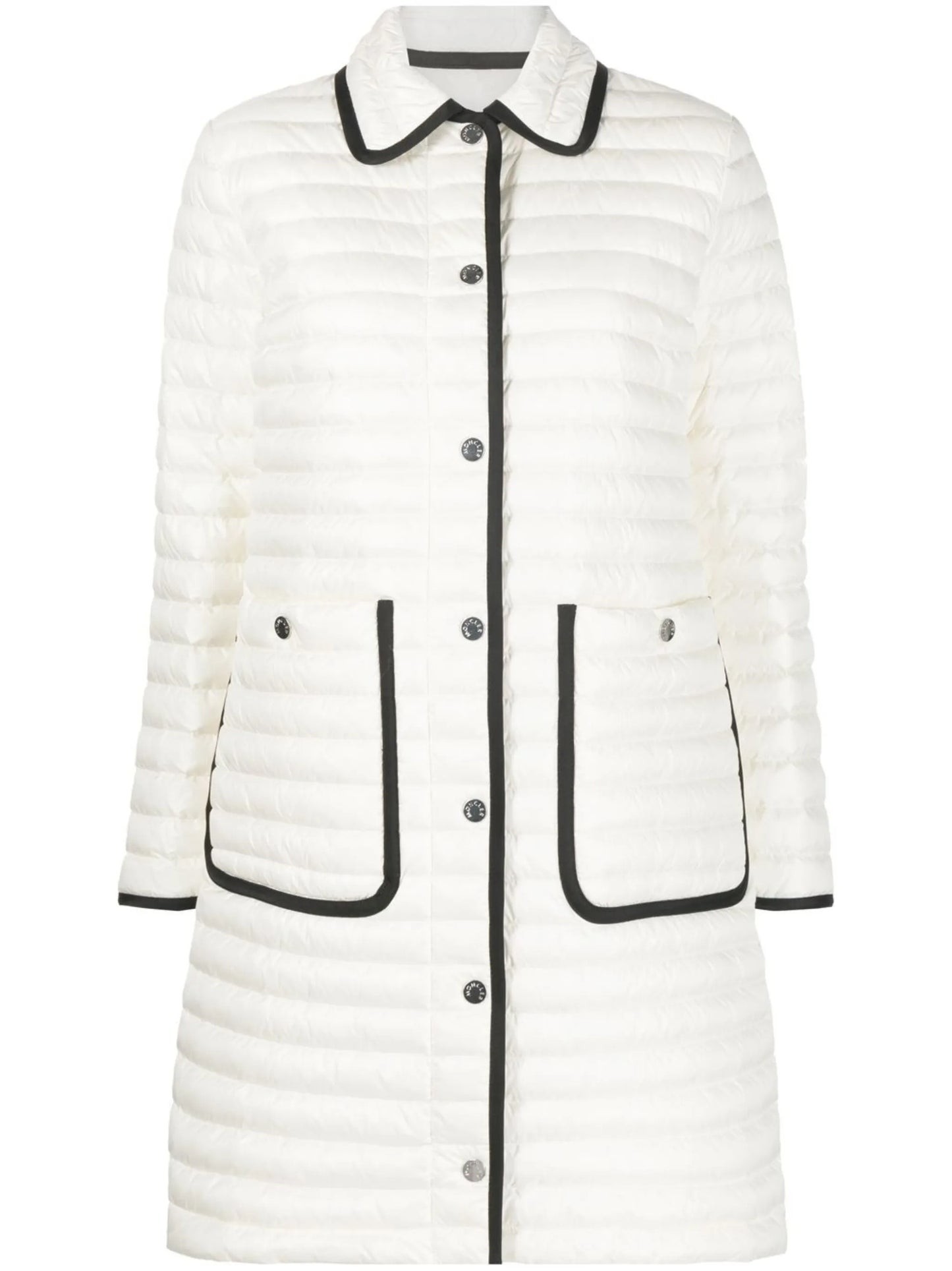 Nettes two-tone quilted coat