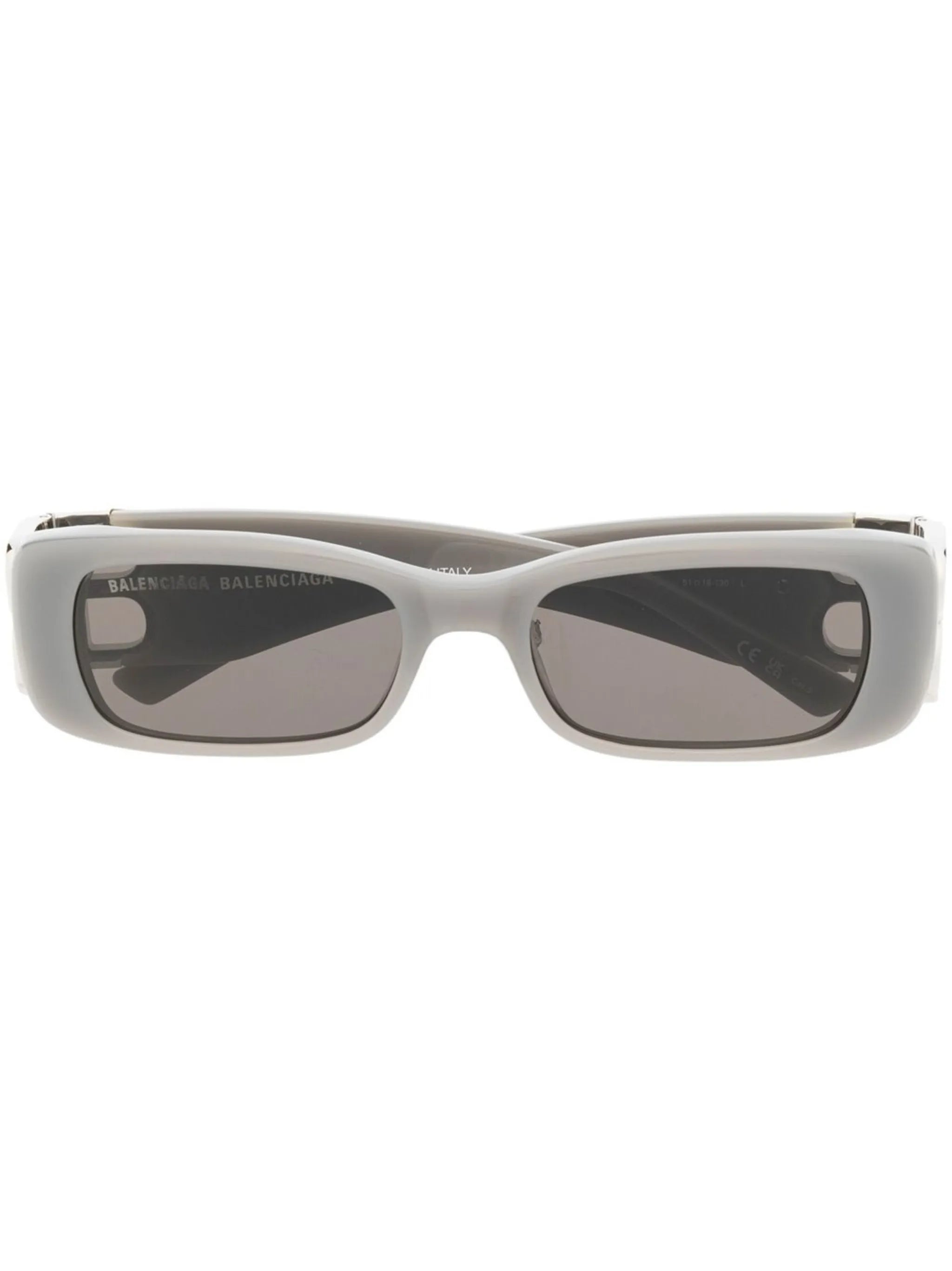 logo-plaque rectangle-frame sunglasses