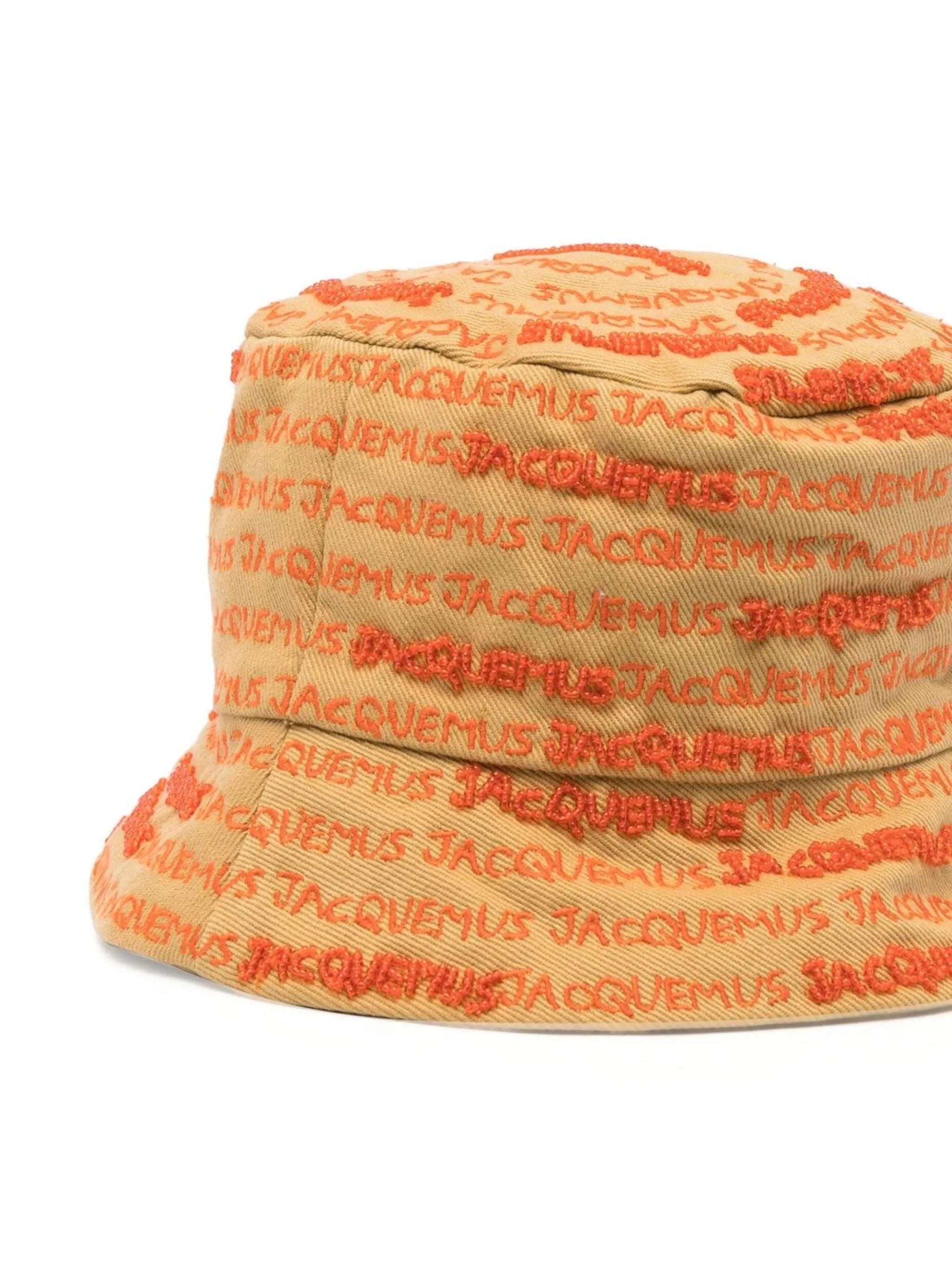 embroidered-logo bucket hat