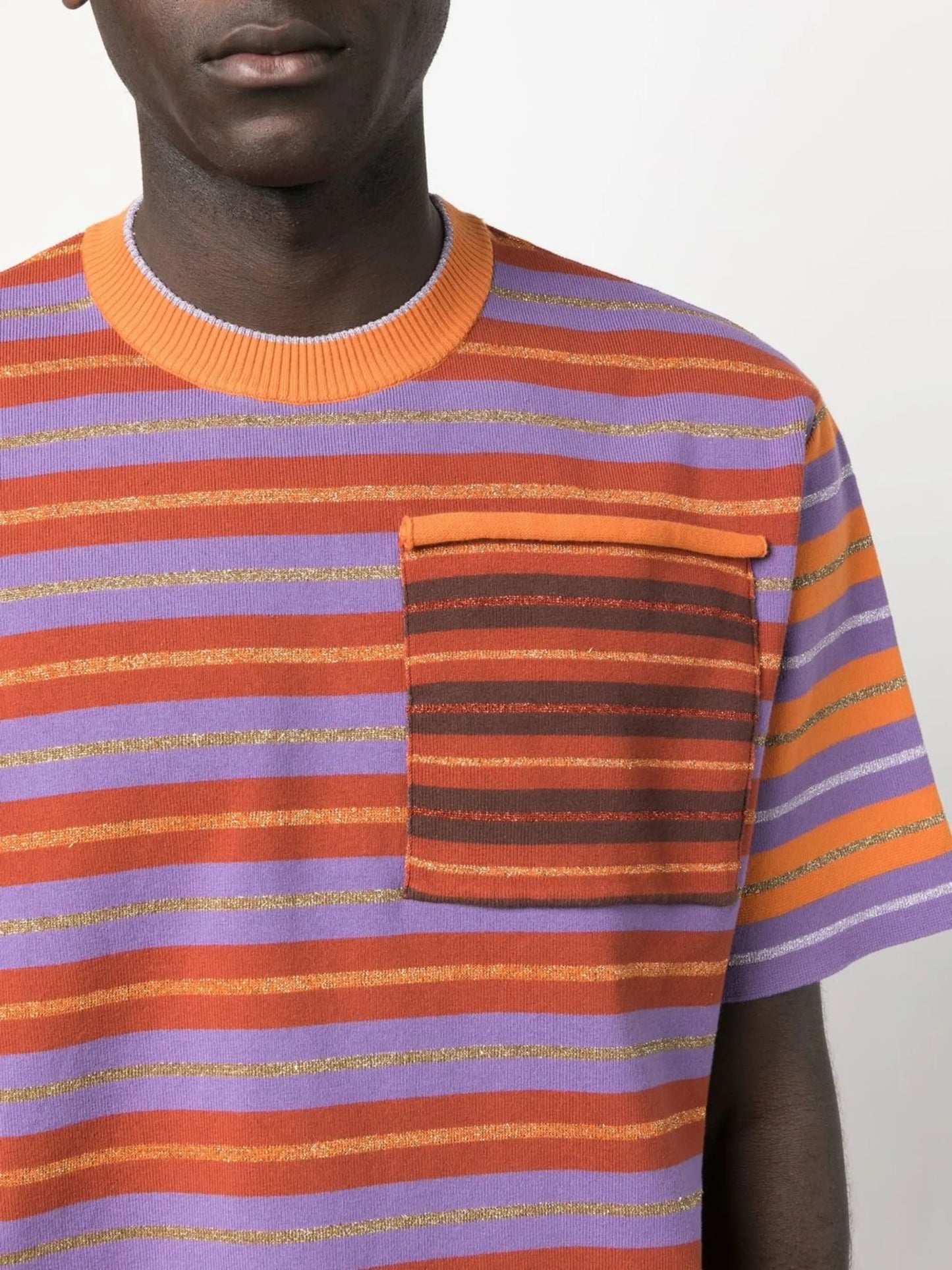 stripe-print T-shirt