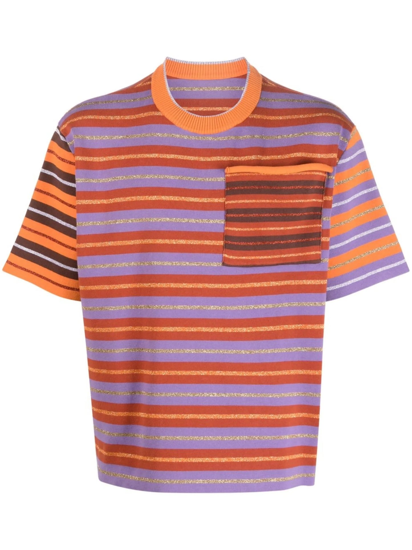 stripe-print T-shirt