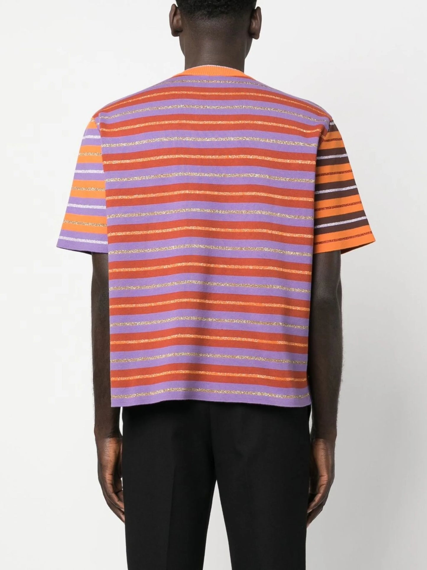 stripe-print T-shirt