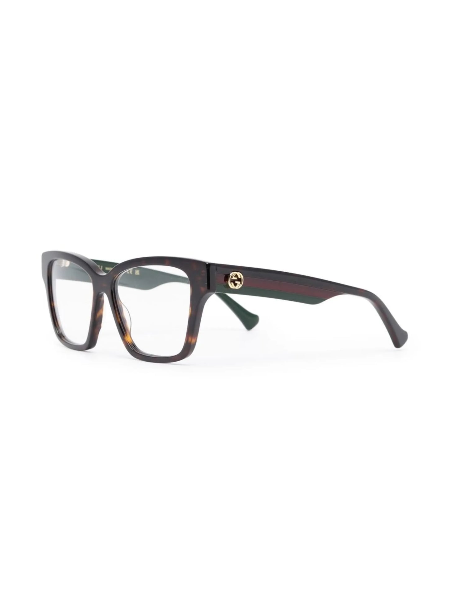 logo-plaque square-frame glasses