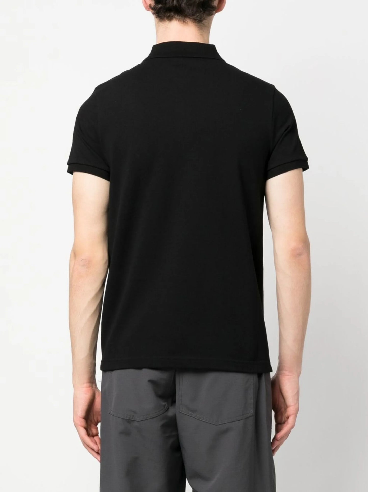 logo-patch polo shirt