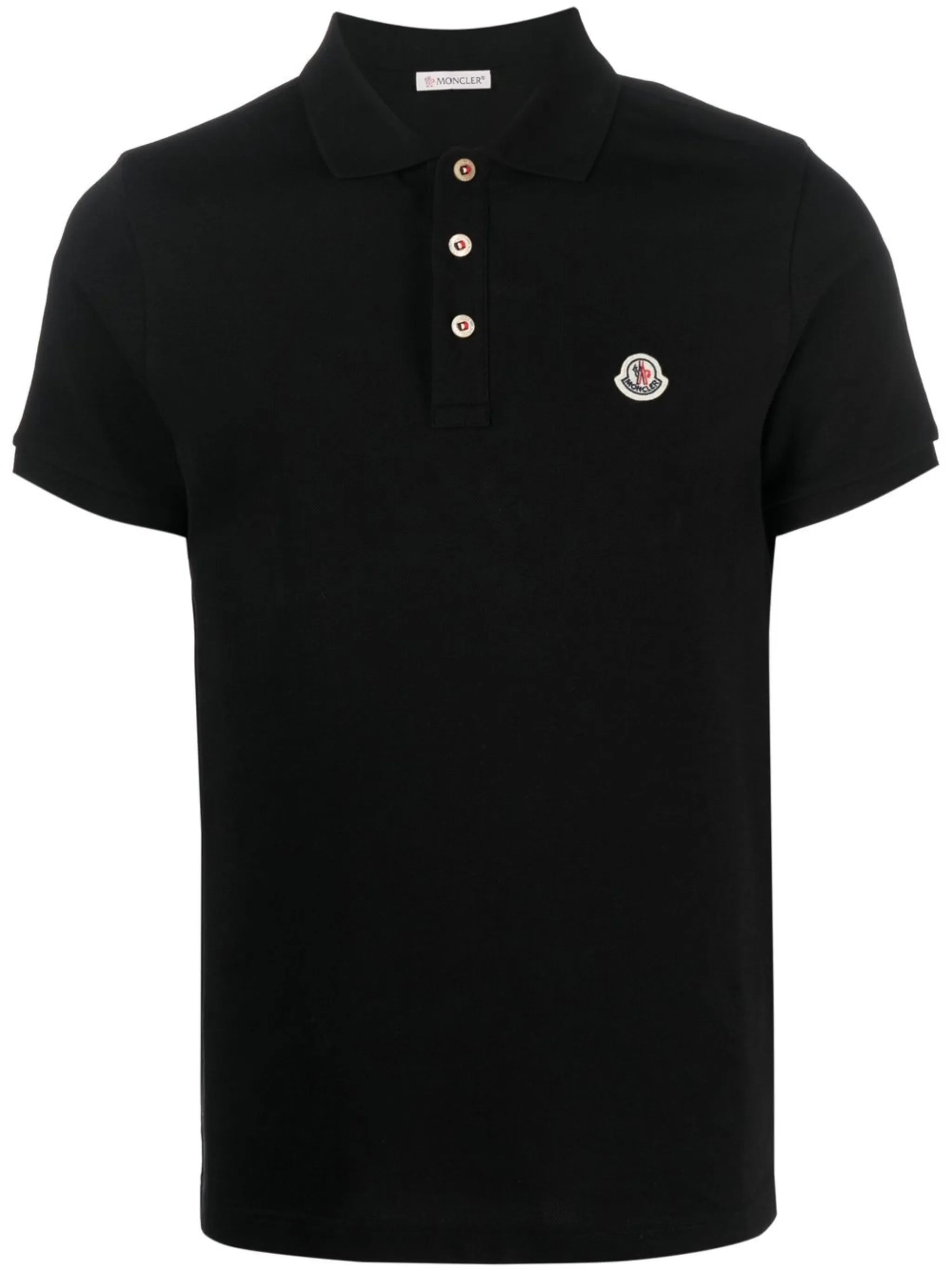 logo-patch polo shirt