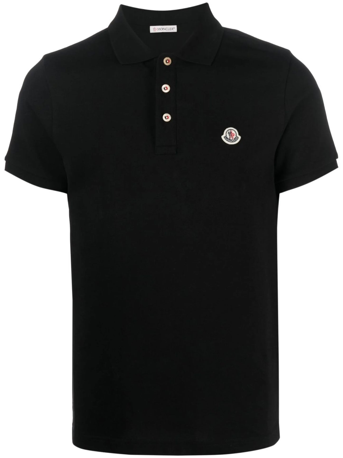 logo-patch polo shirt