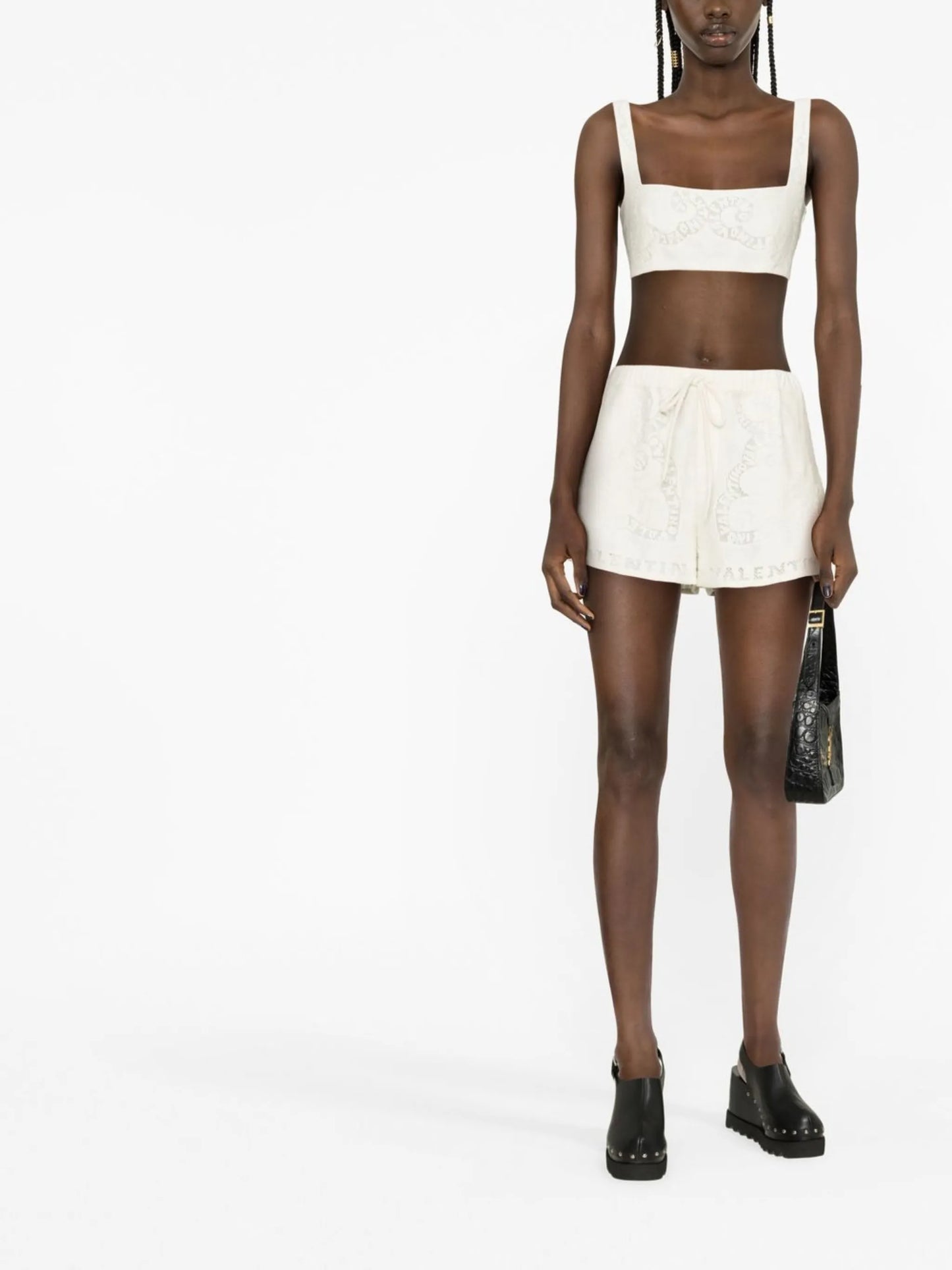 Mini Bandana lace crop top