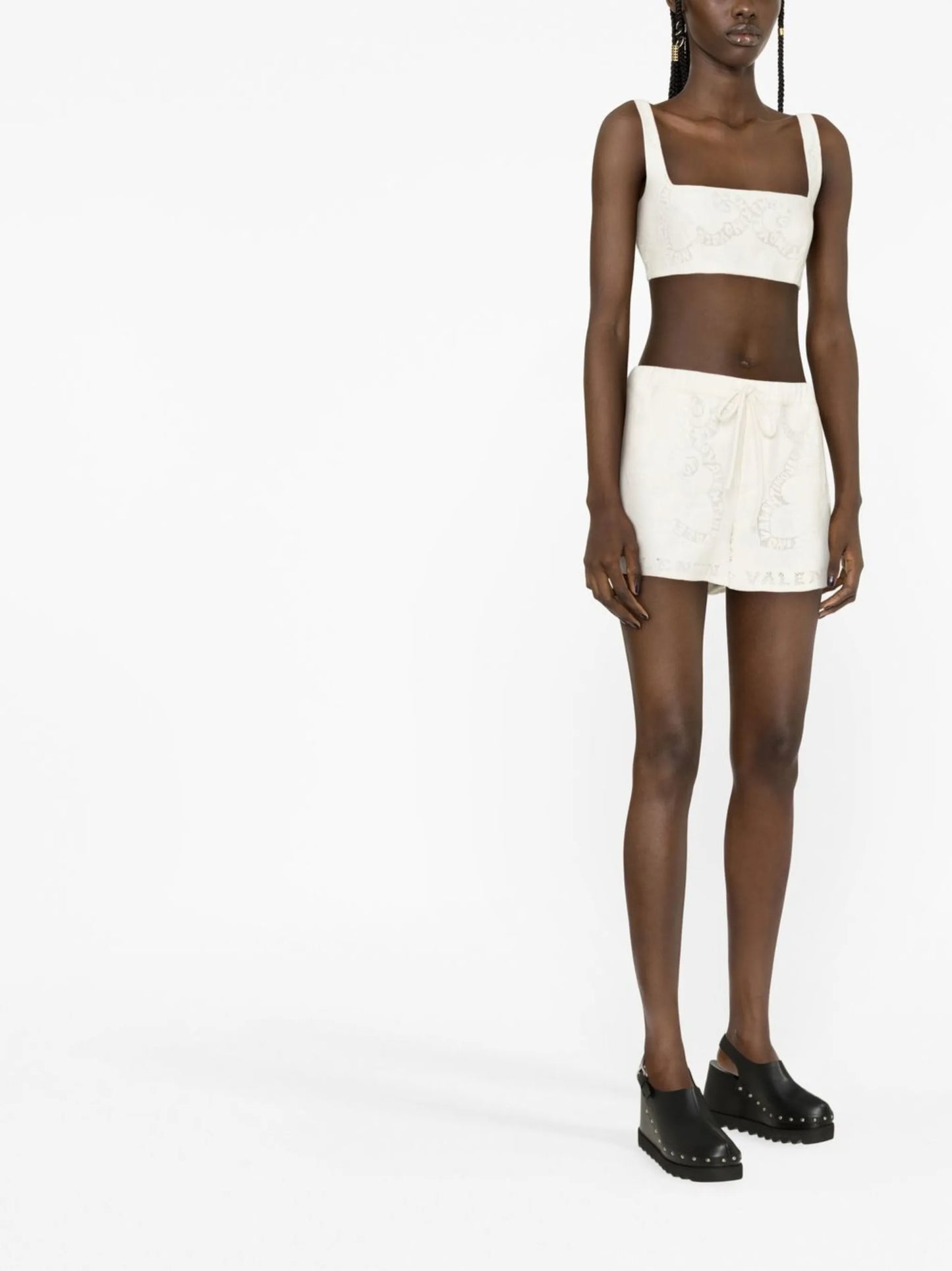 Mini Bandana lace crop top