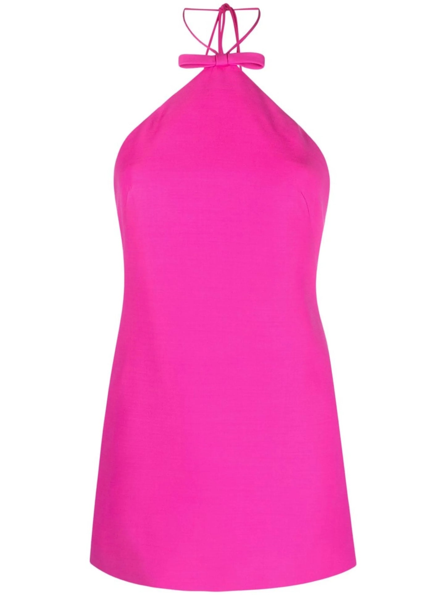 bow-detail halterneck minidress