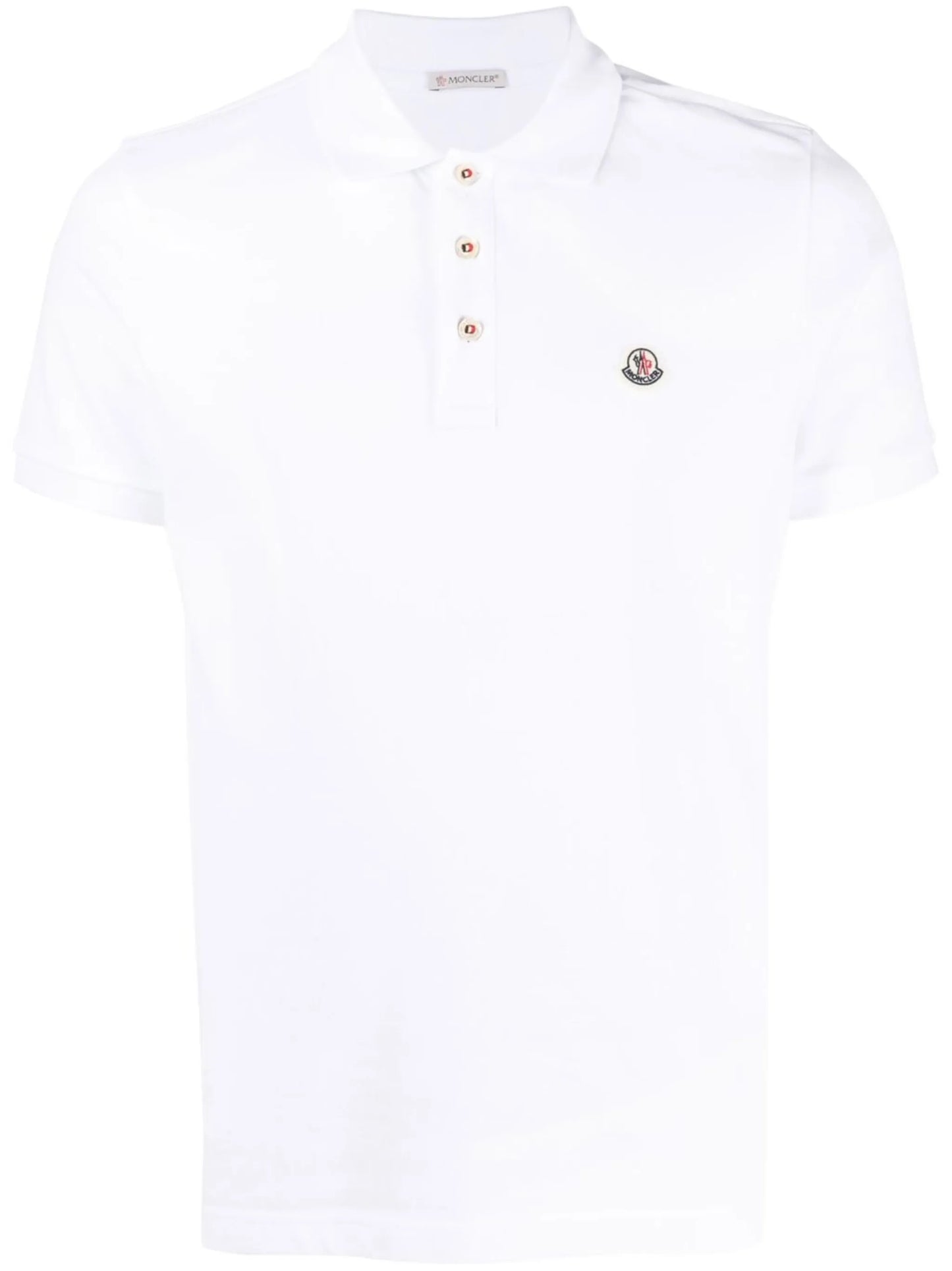 logo-patch polo shirt