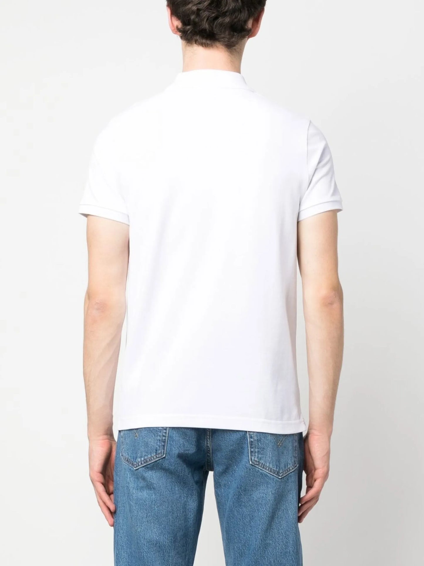 logo-patch polo shirt