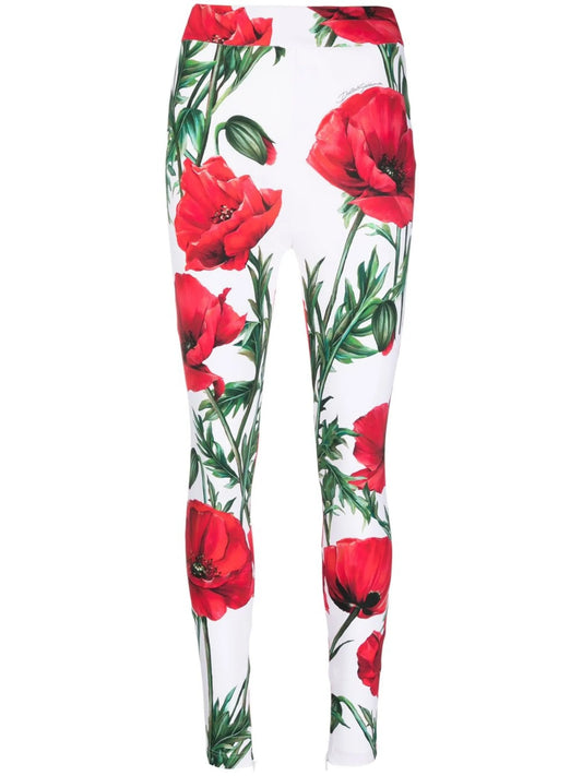 floral-print leggings