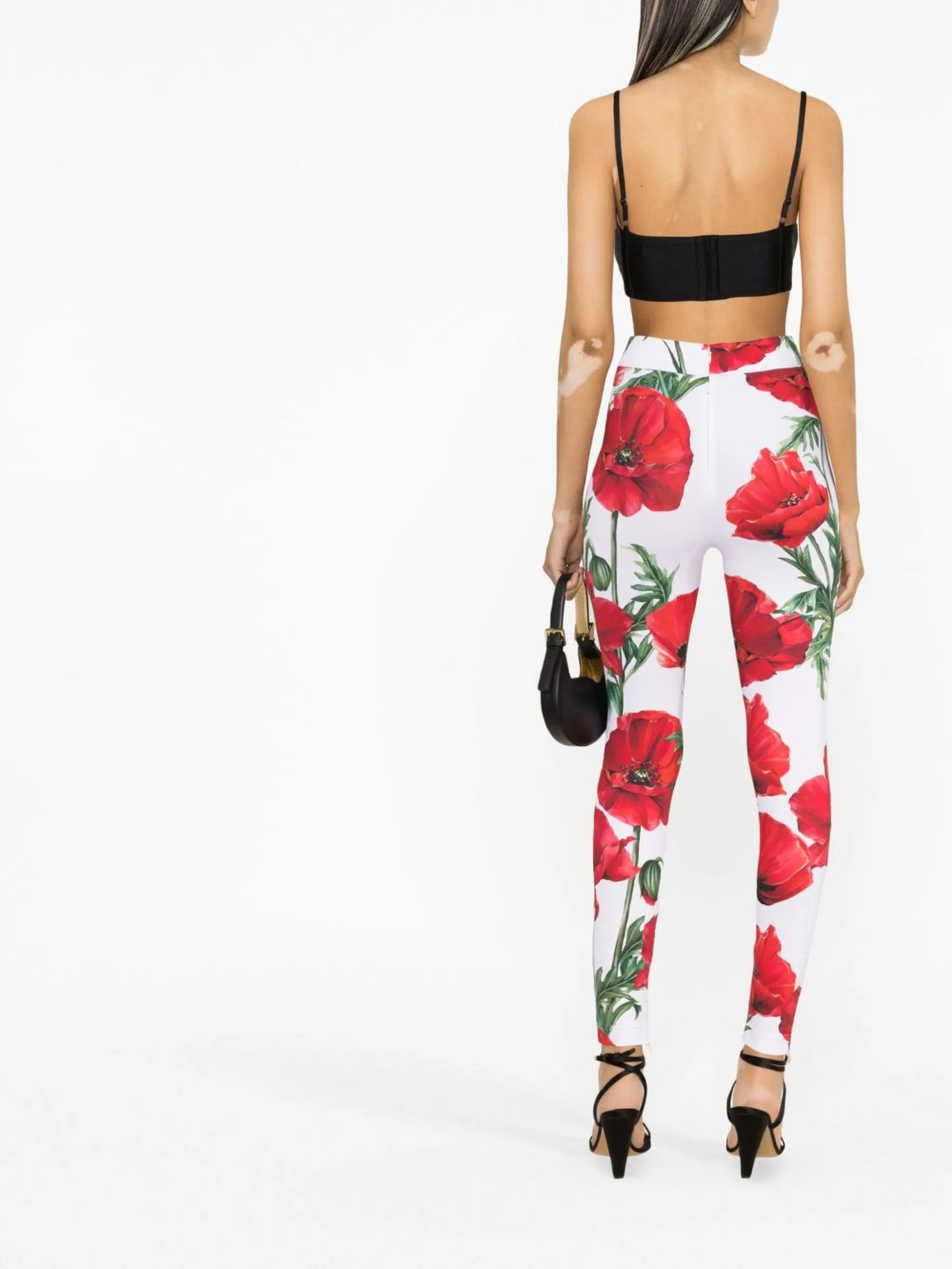 floral-print leggings