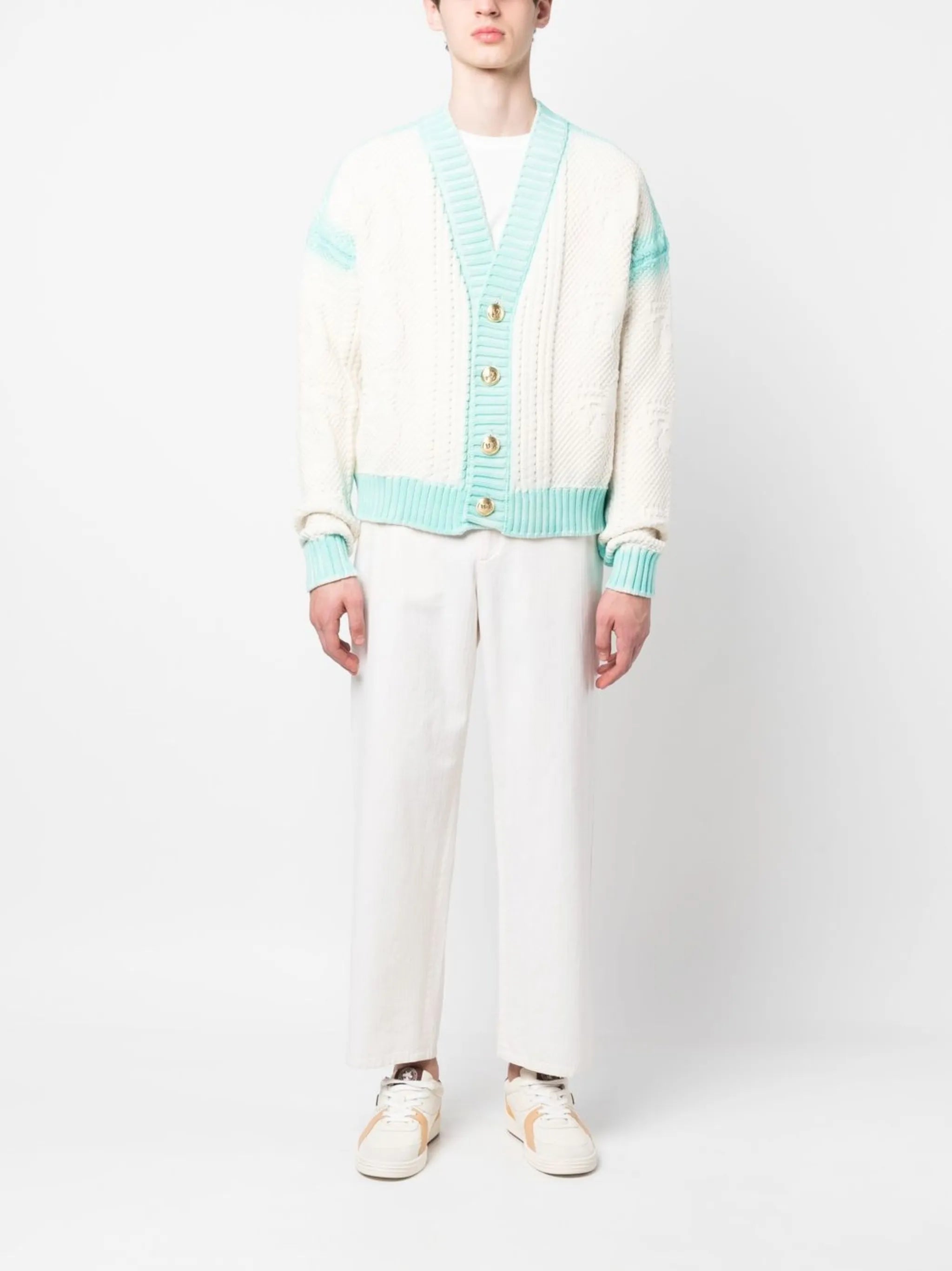V-neck cardigan
