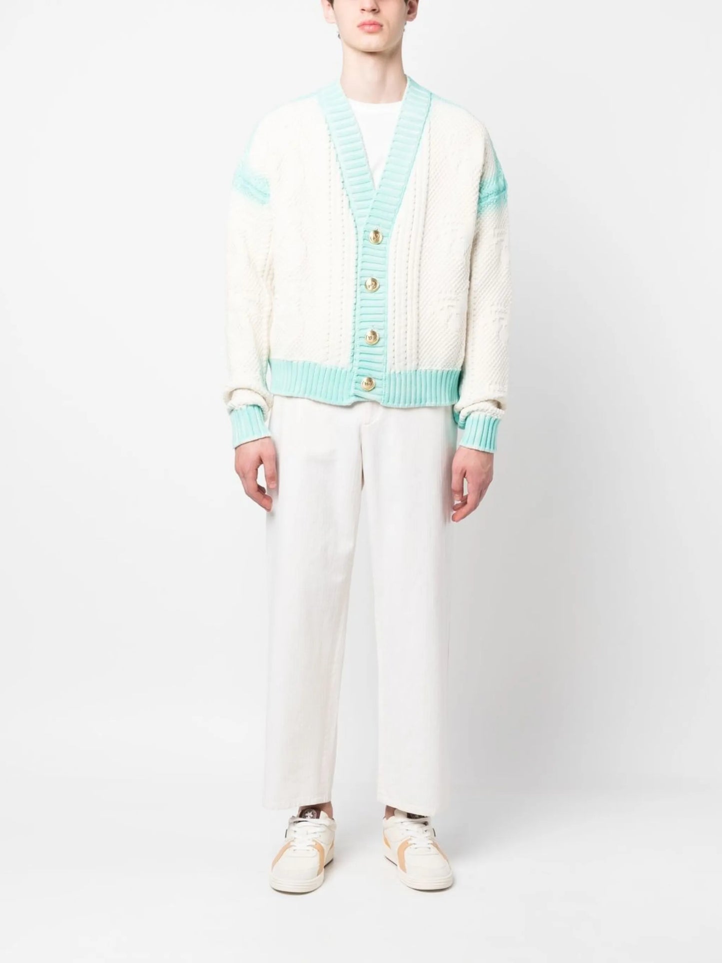V-neck cardigan