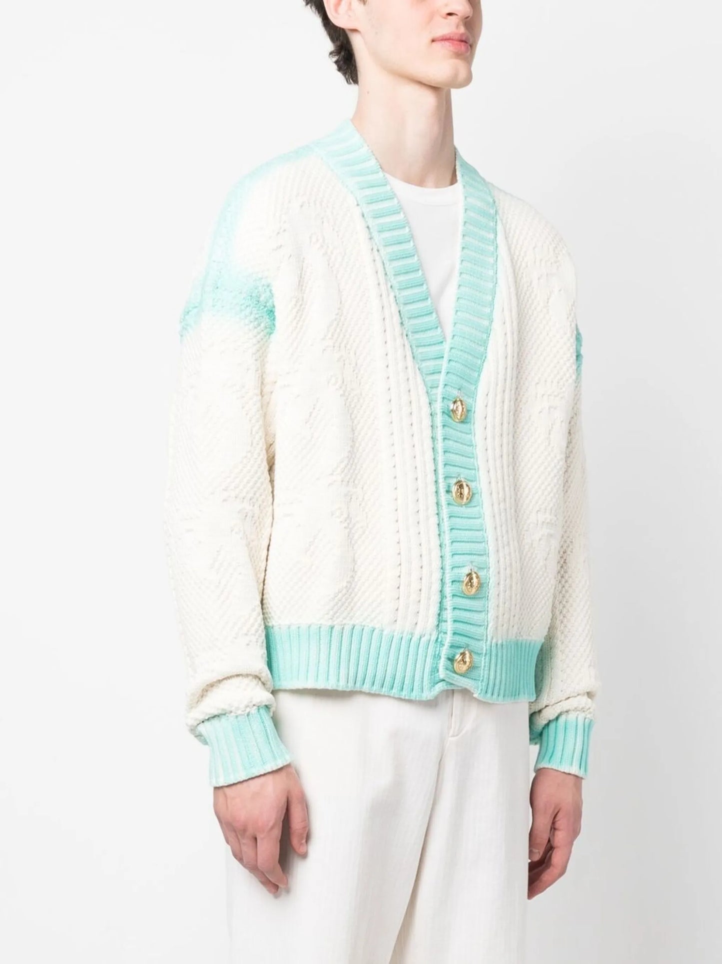 V-neck cardigan