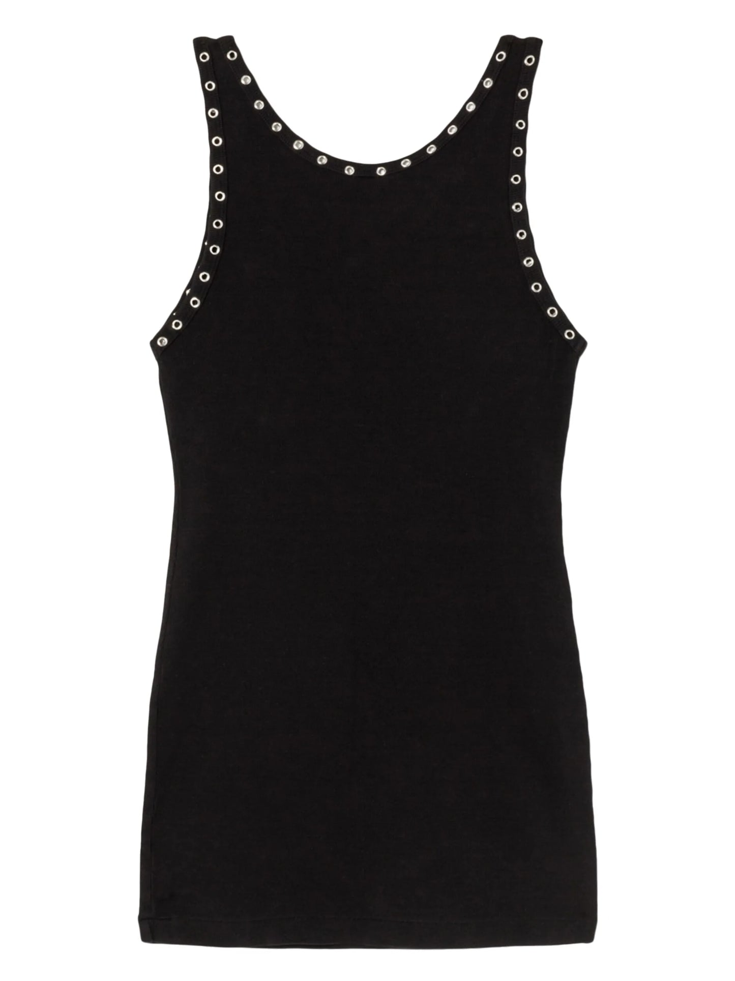 eyelet stretch-cotton tank dress