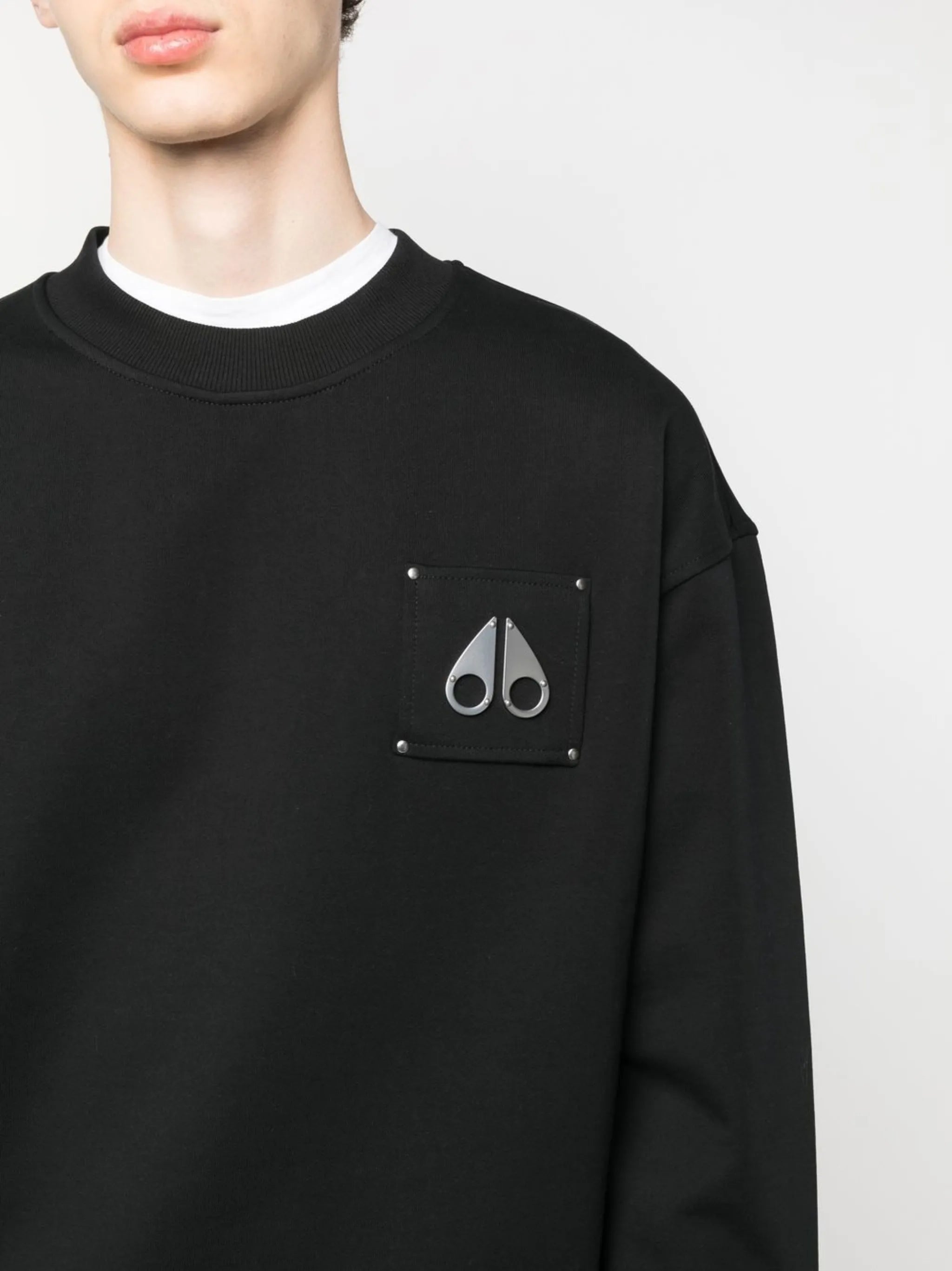 chest logo-patch detail sweatshirt