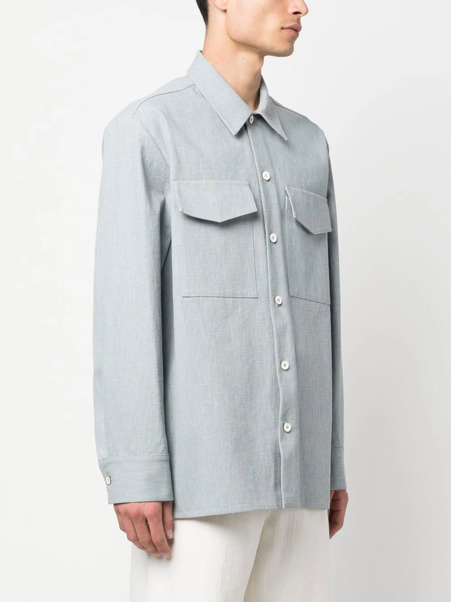 long-sleeve cotton shirt