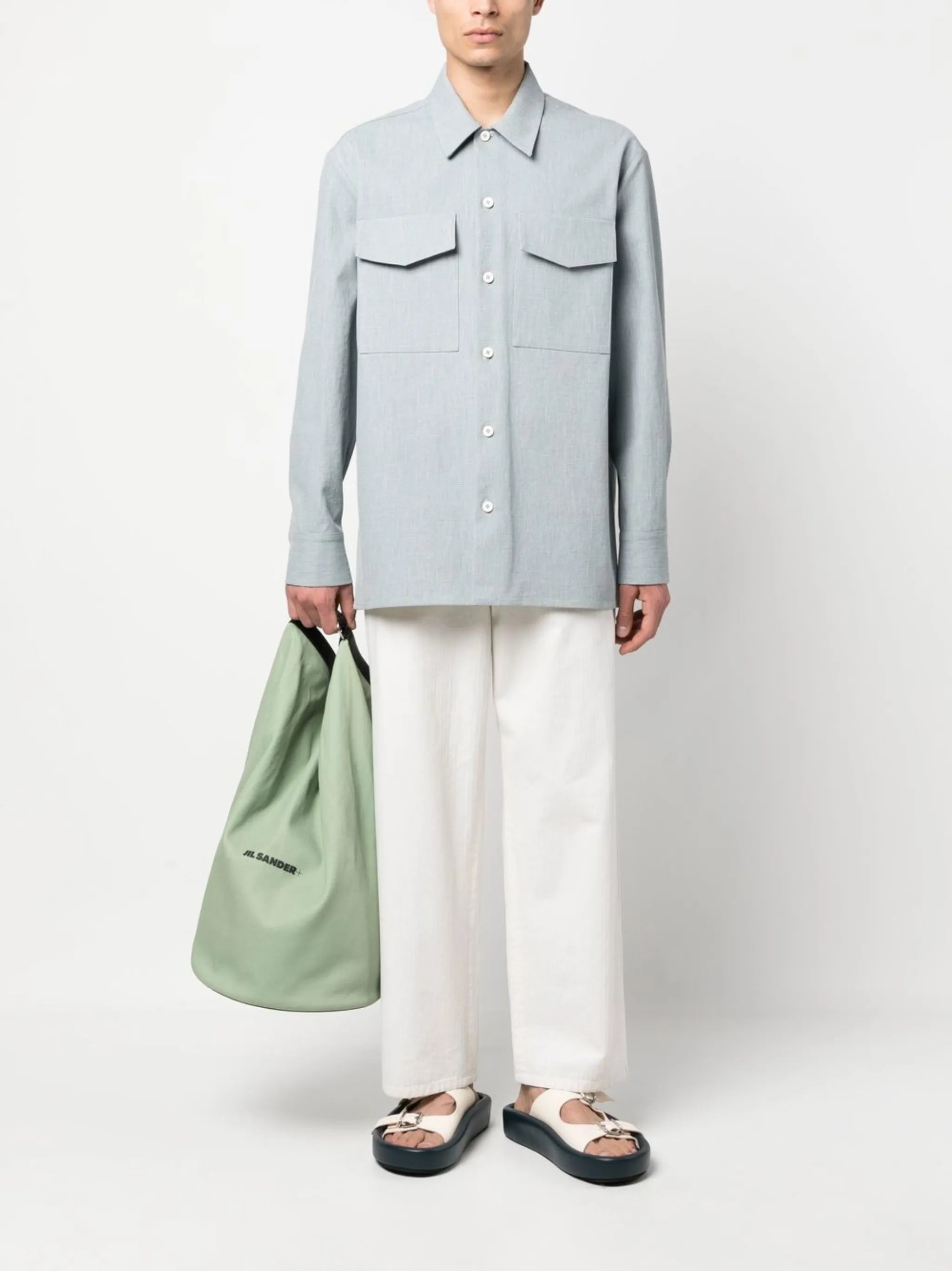 long-sleeve cotton shirt