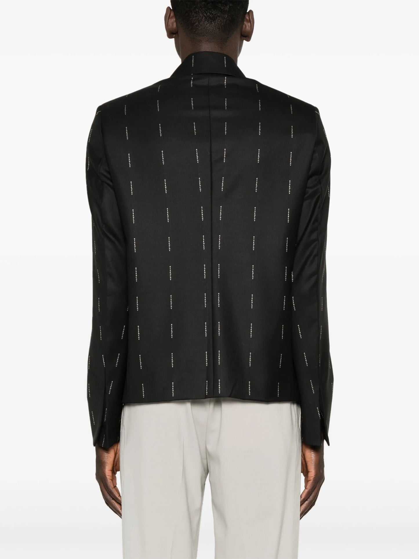 logo-jacquard jacket
