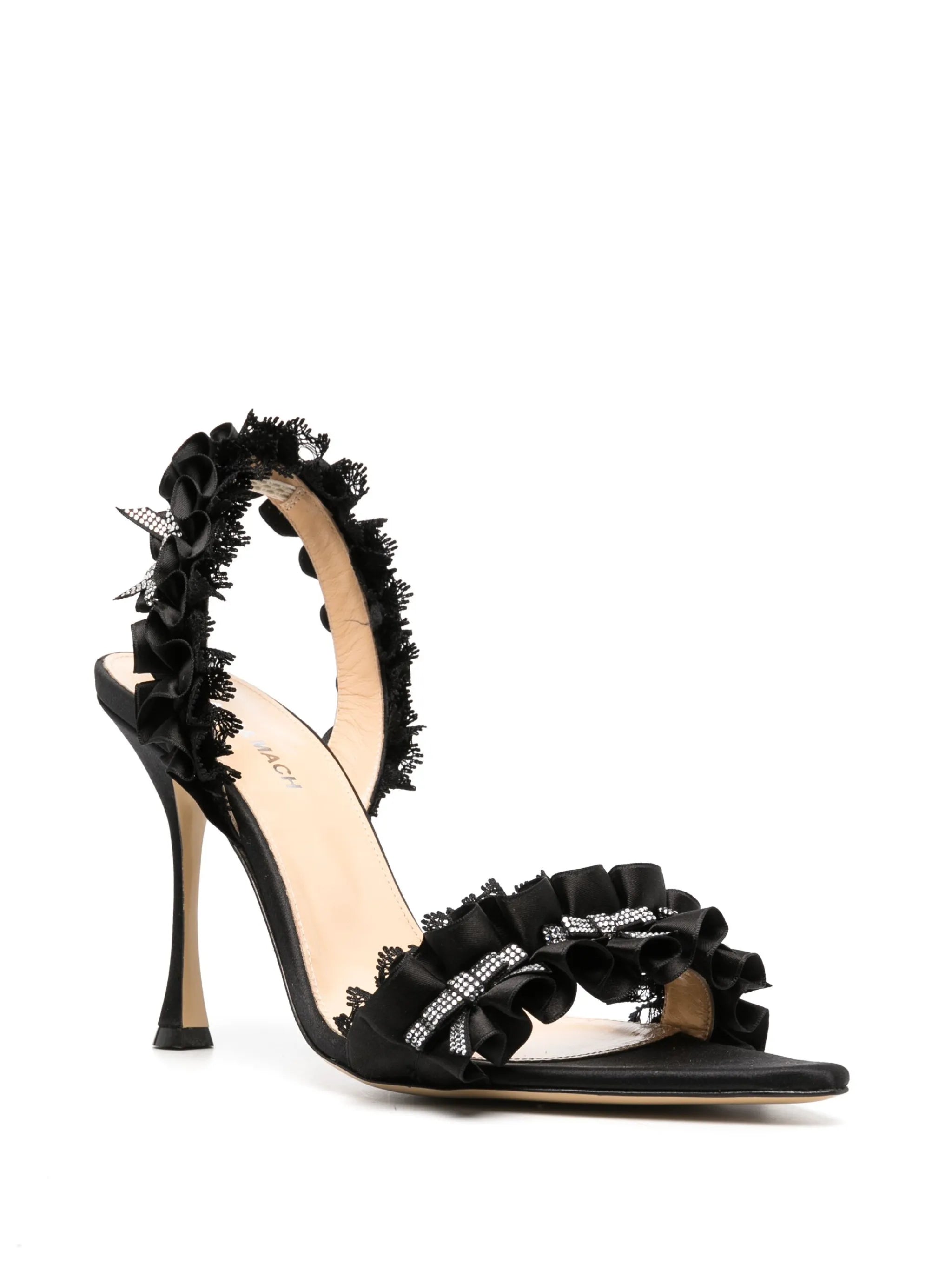 Beauty Of Antoinette 100mm satin sandals