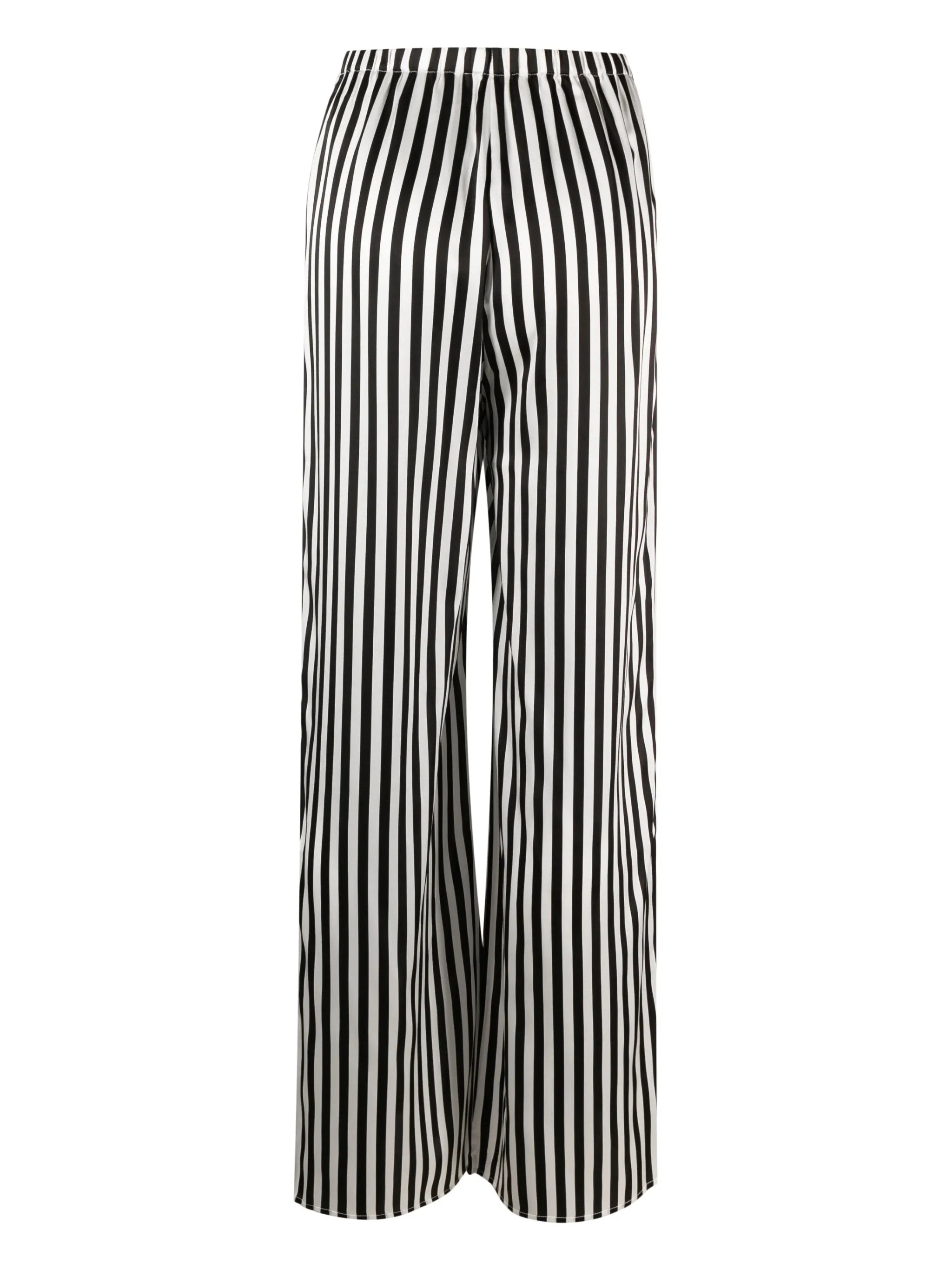 striped silk pajama bottoms