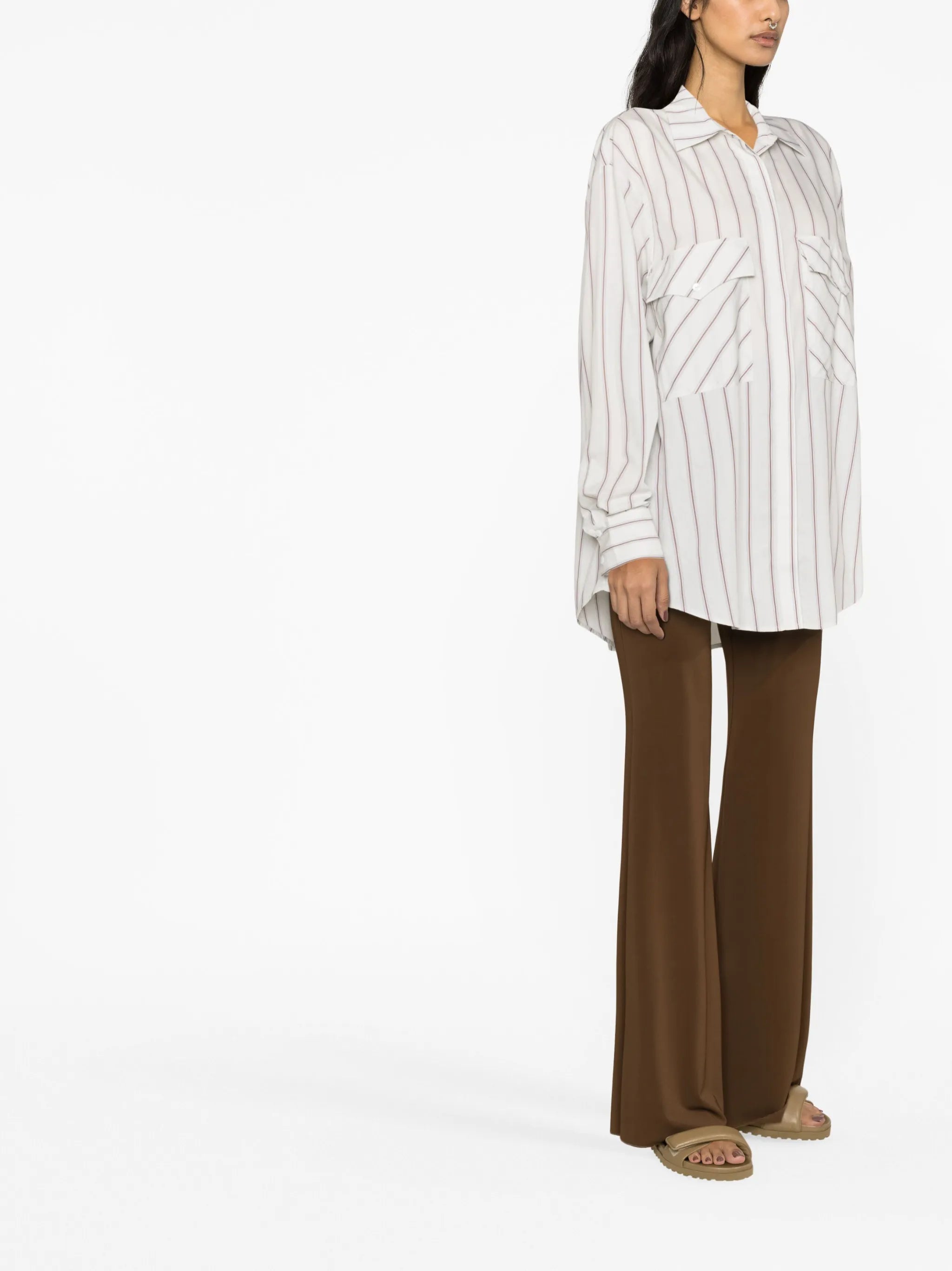 Weekender striped long-sleeve shirt