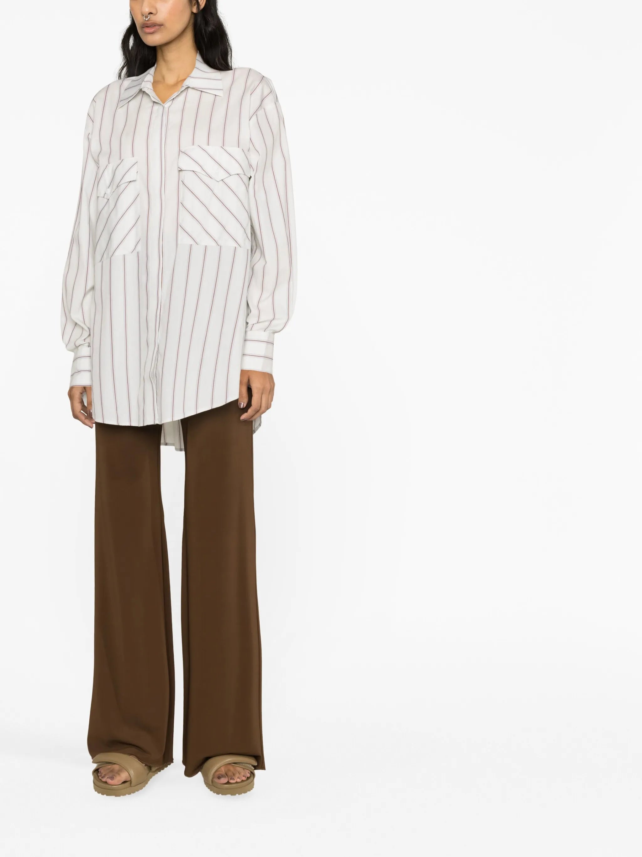 Weekender striped long-sleeve shirt