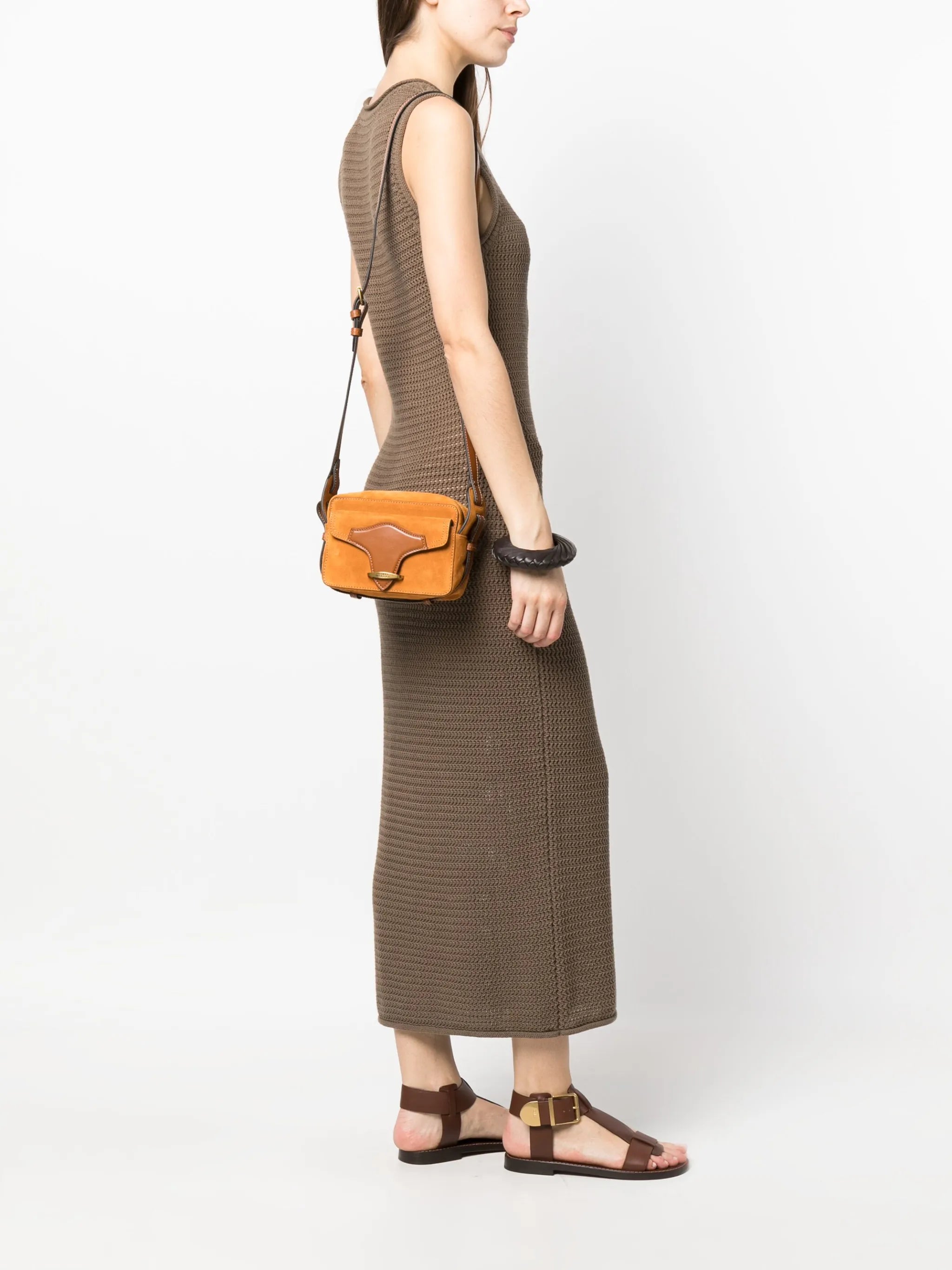 Wasy suede crossbody bag