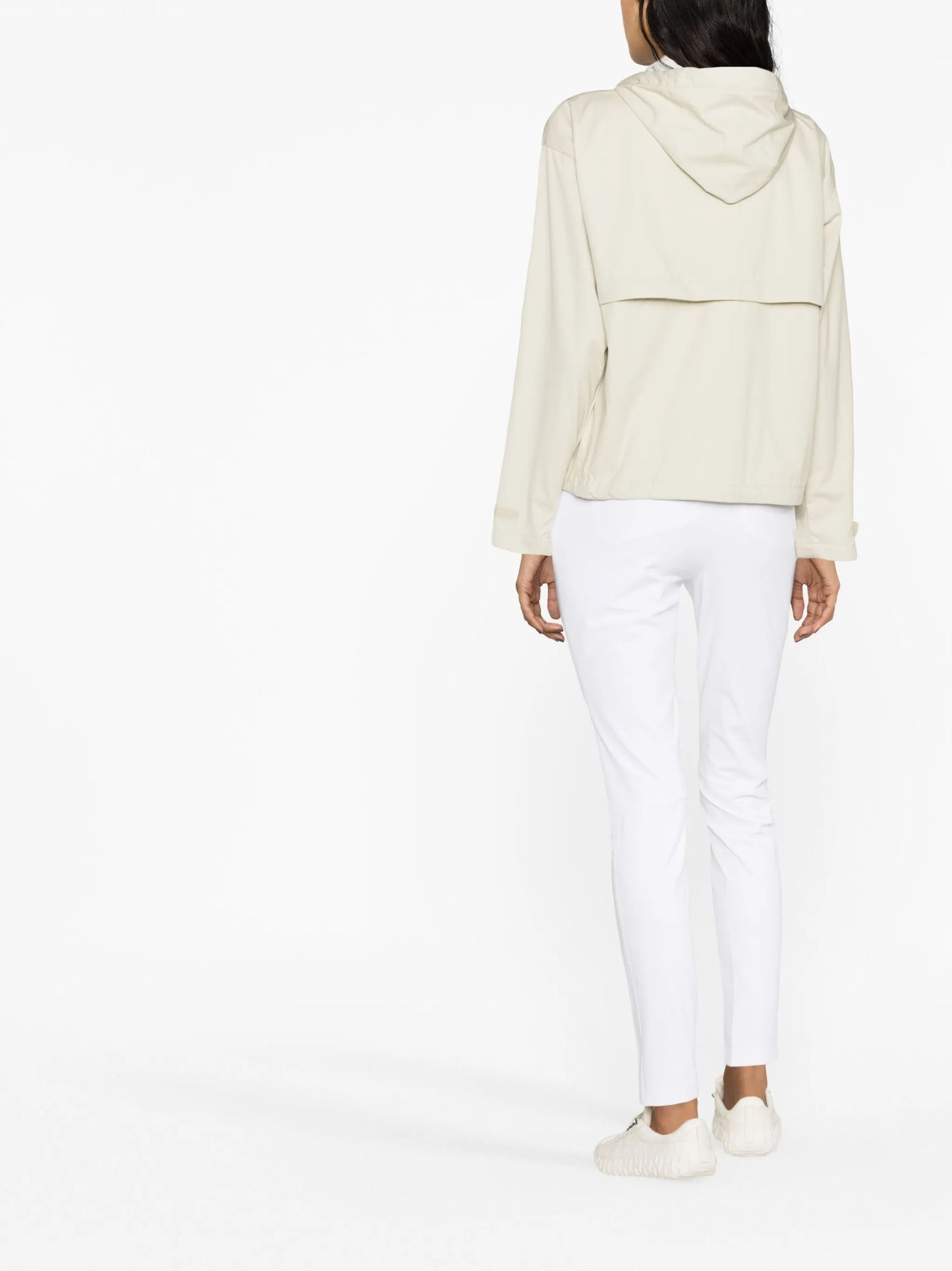 hooded zip-up golf jacket