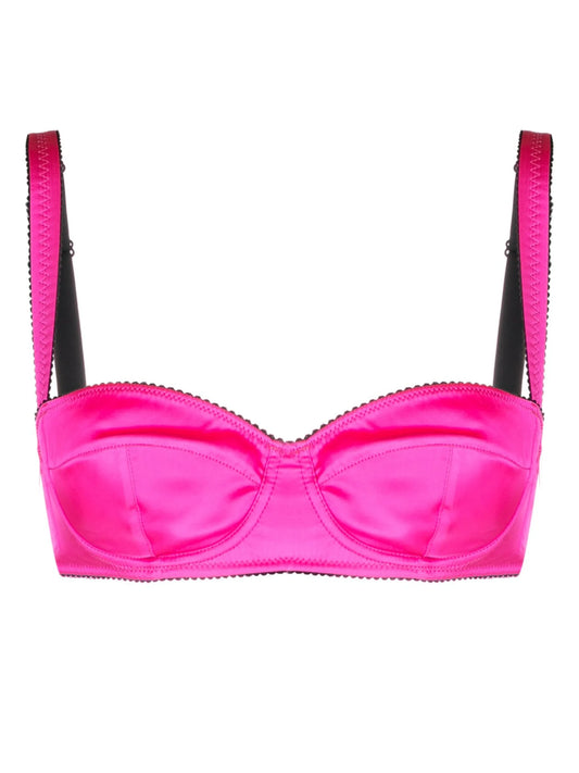 satin balconette bra