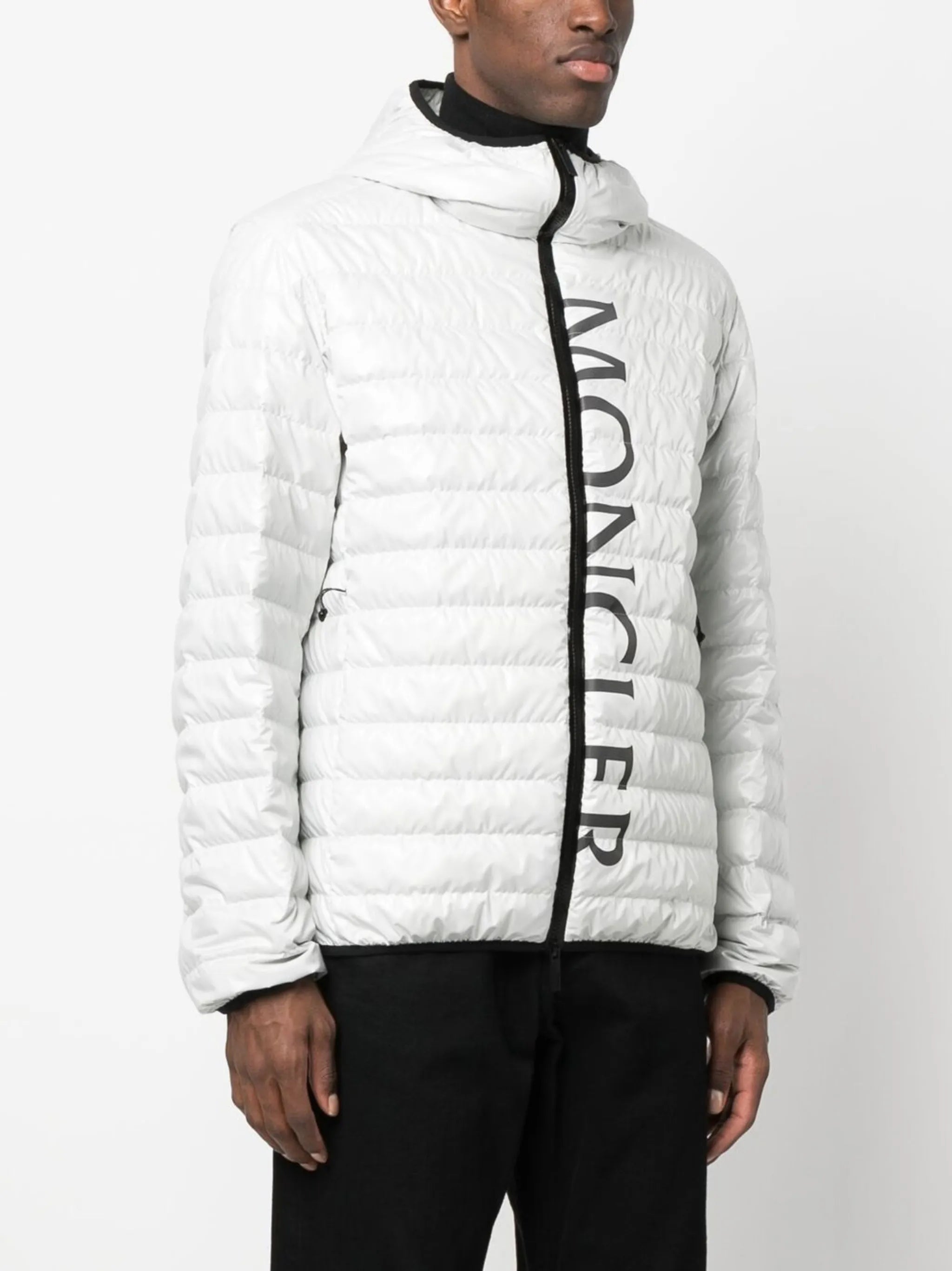 logo-print padded jacket