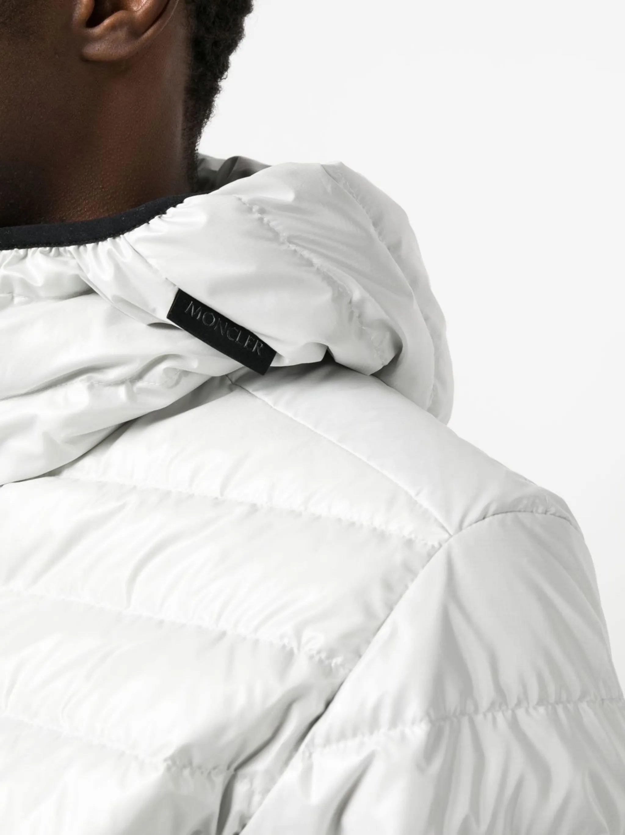 logo-print padded jacket