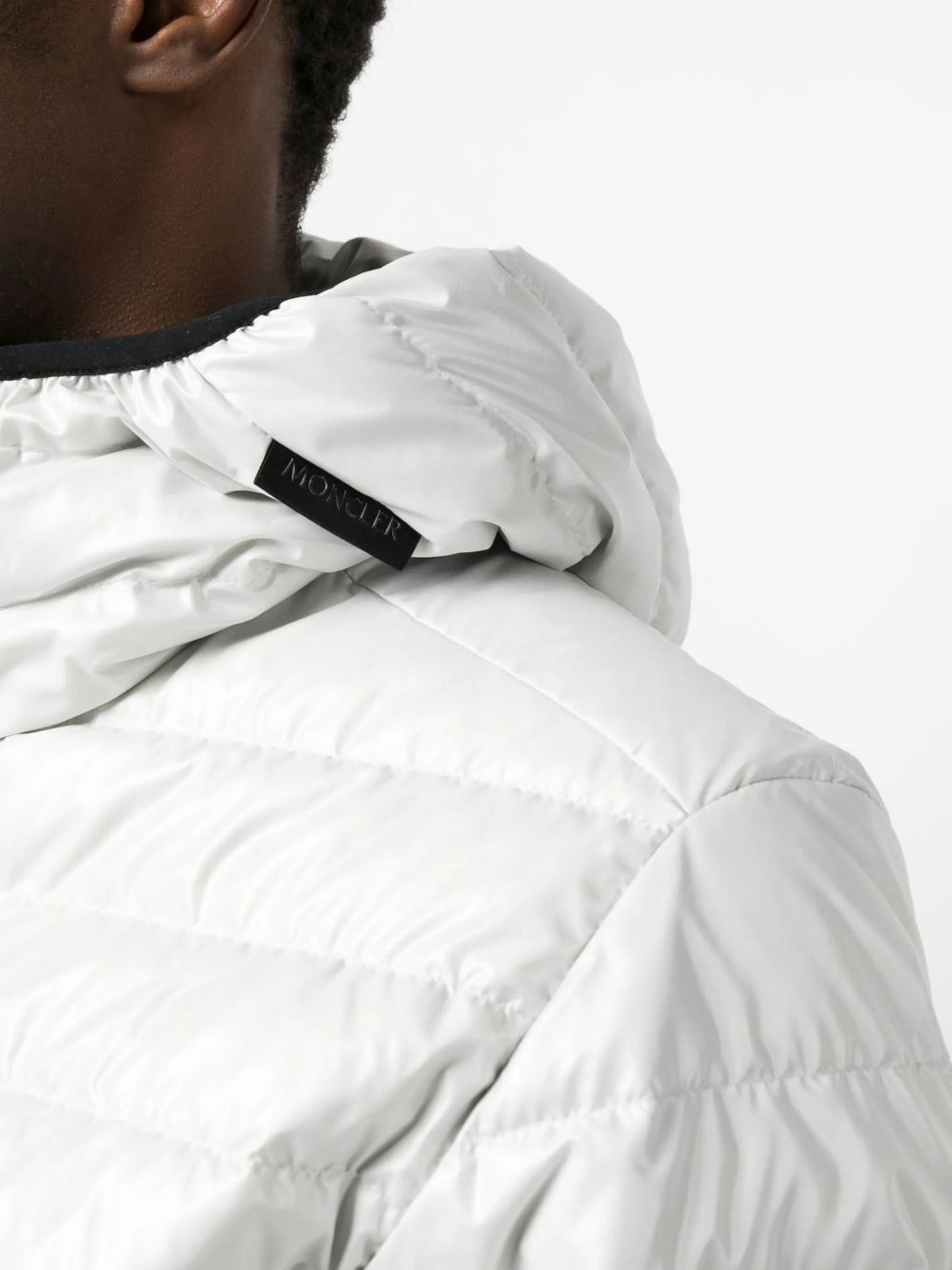 logo-print padded jacket