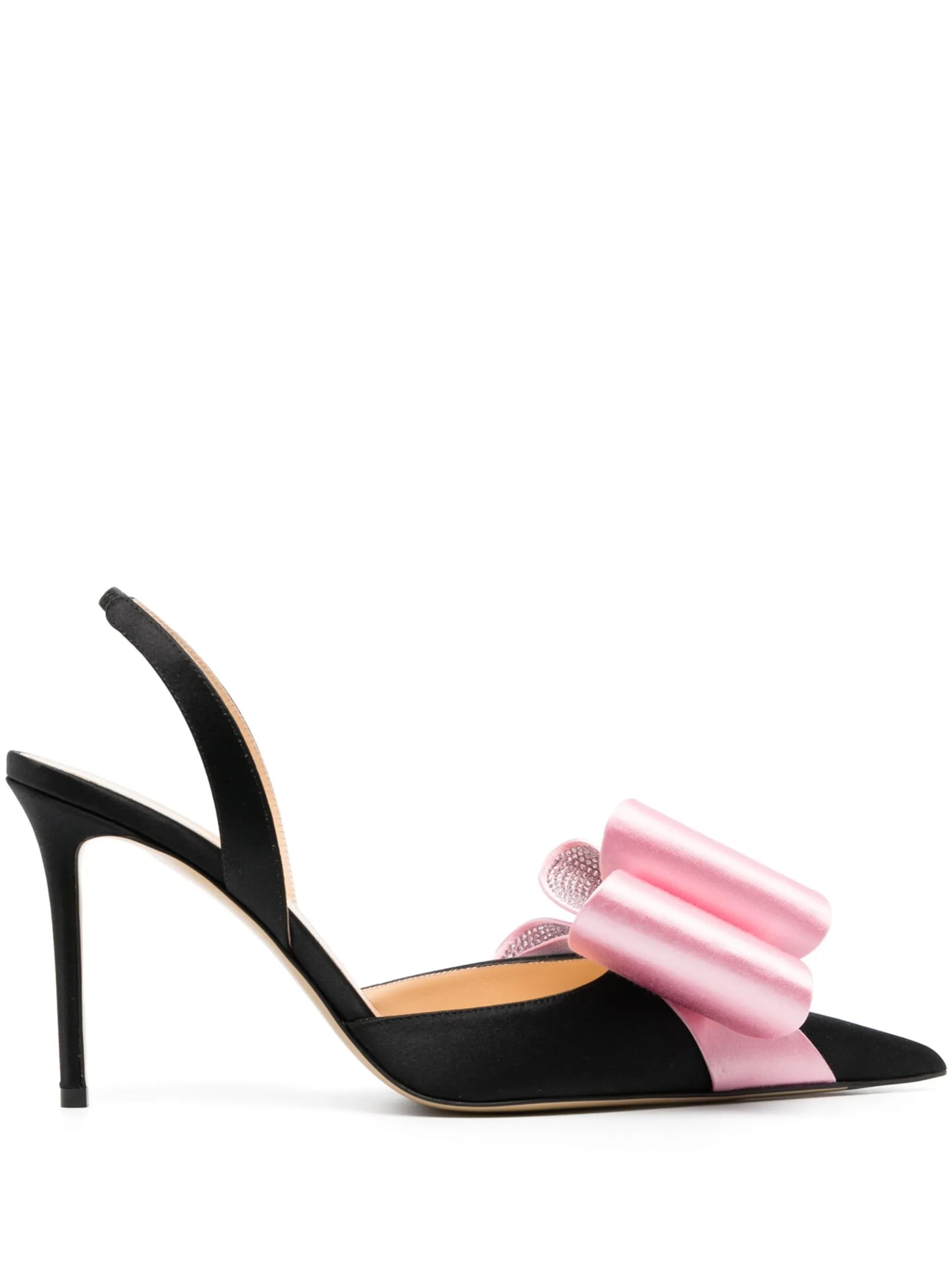 bow-detail slingback pumps