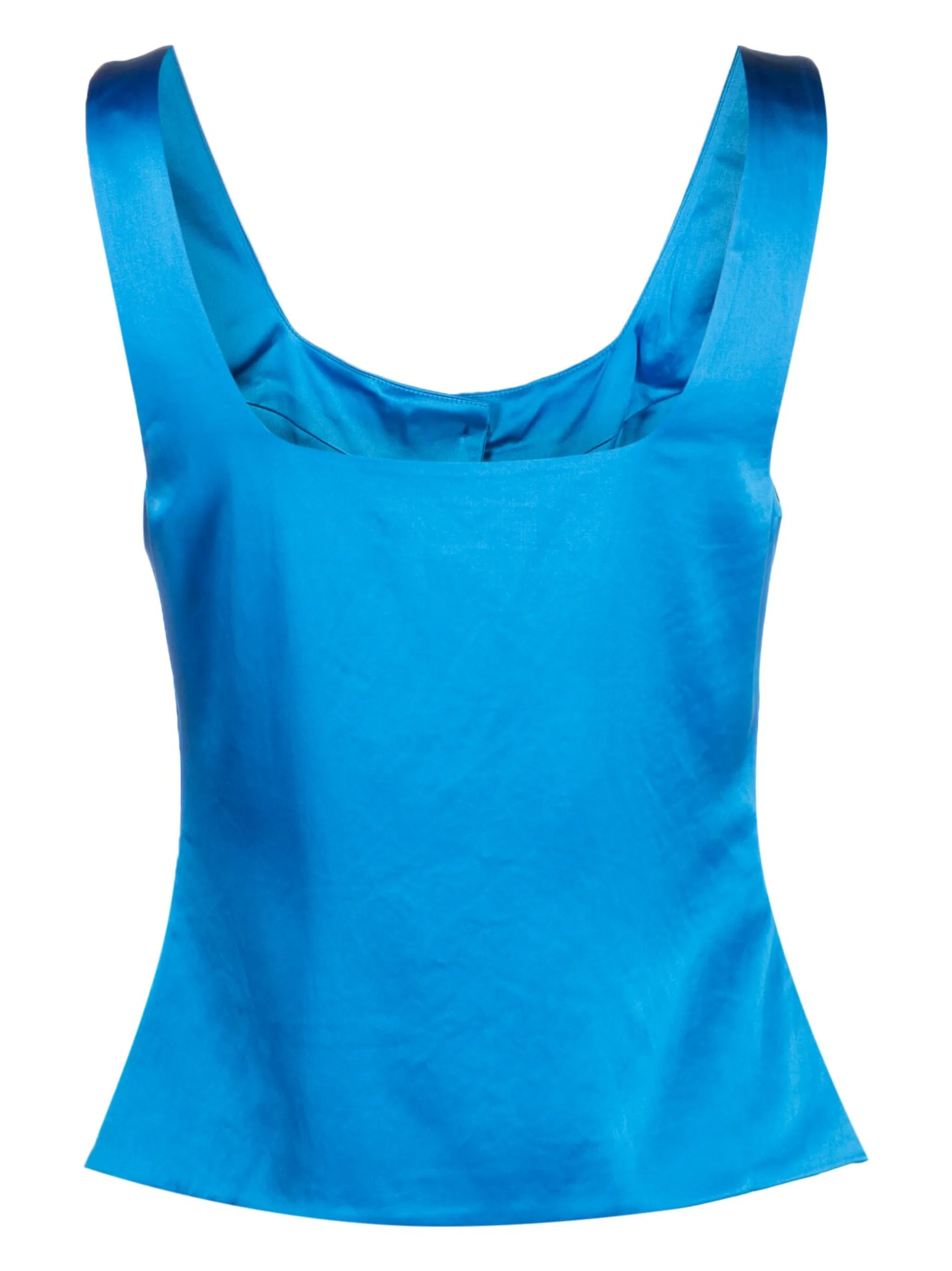 satin button-down vest