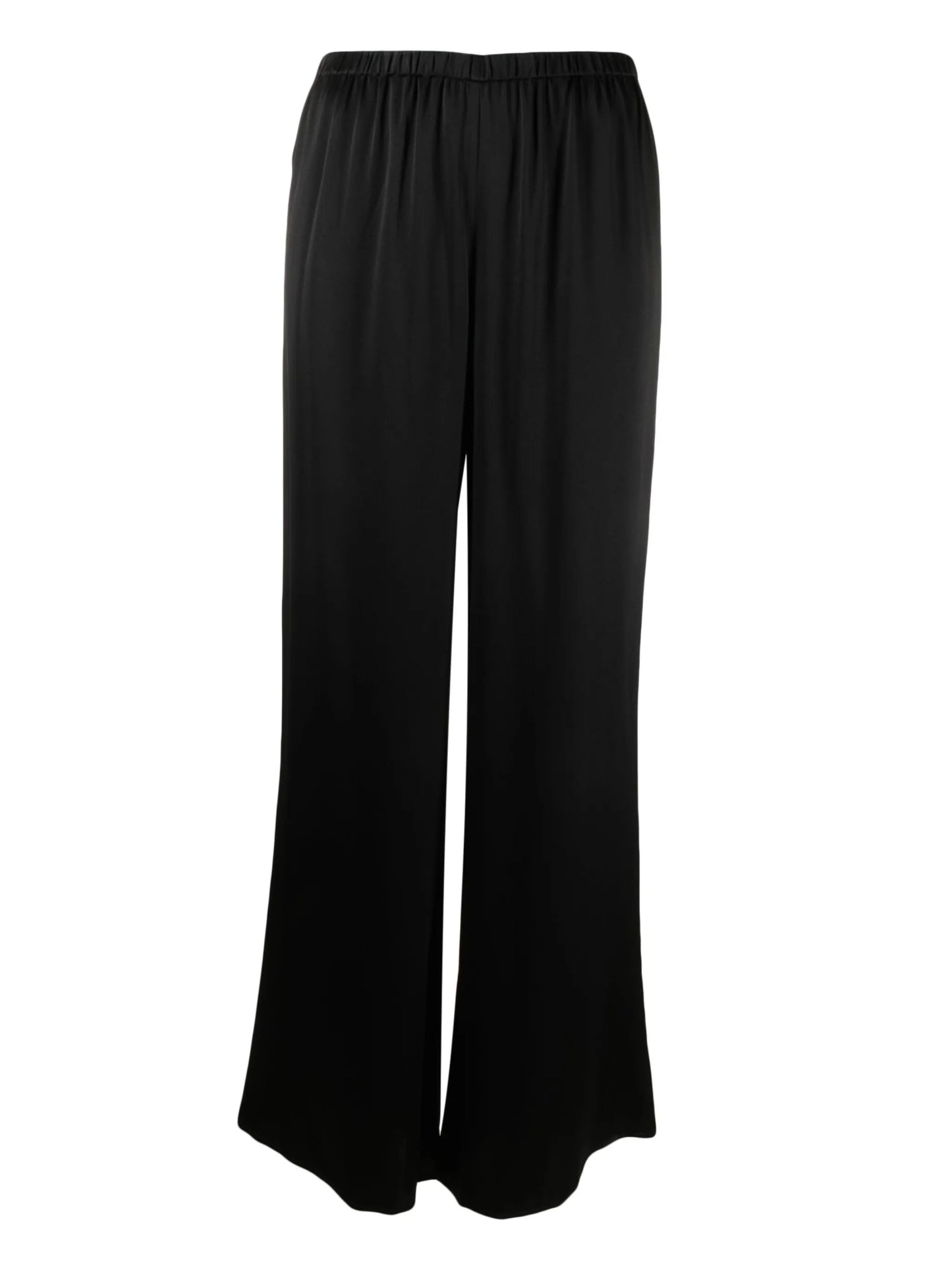 straight-leg silk pajama bottoms
