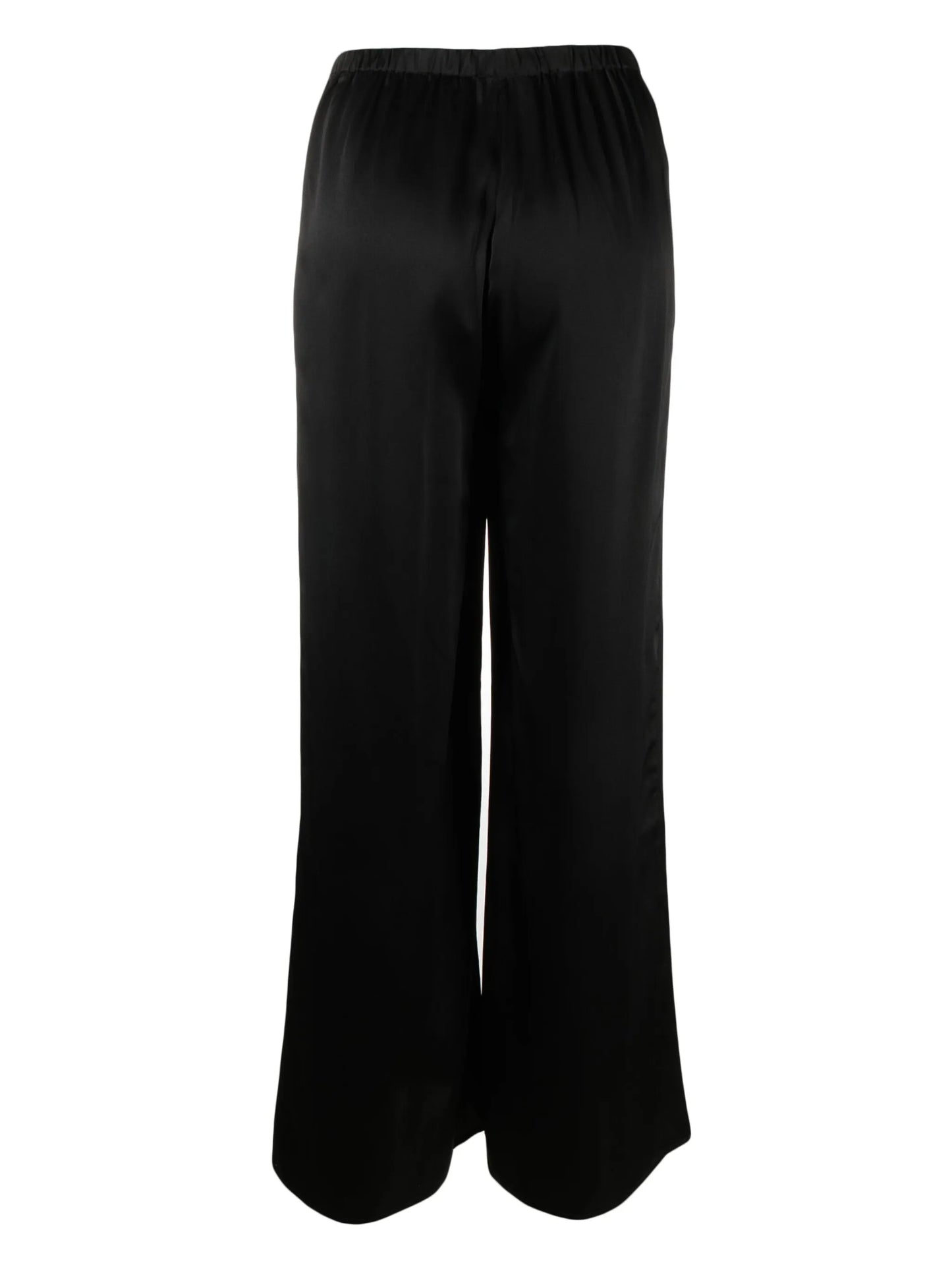 straight-leg silk pajama bottoms
