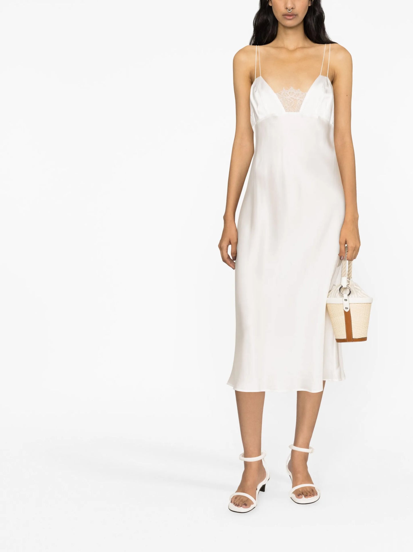 Talisa floral-lace midi dress